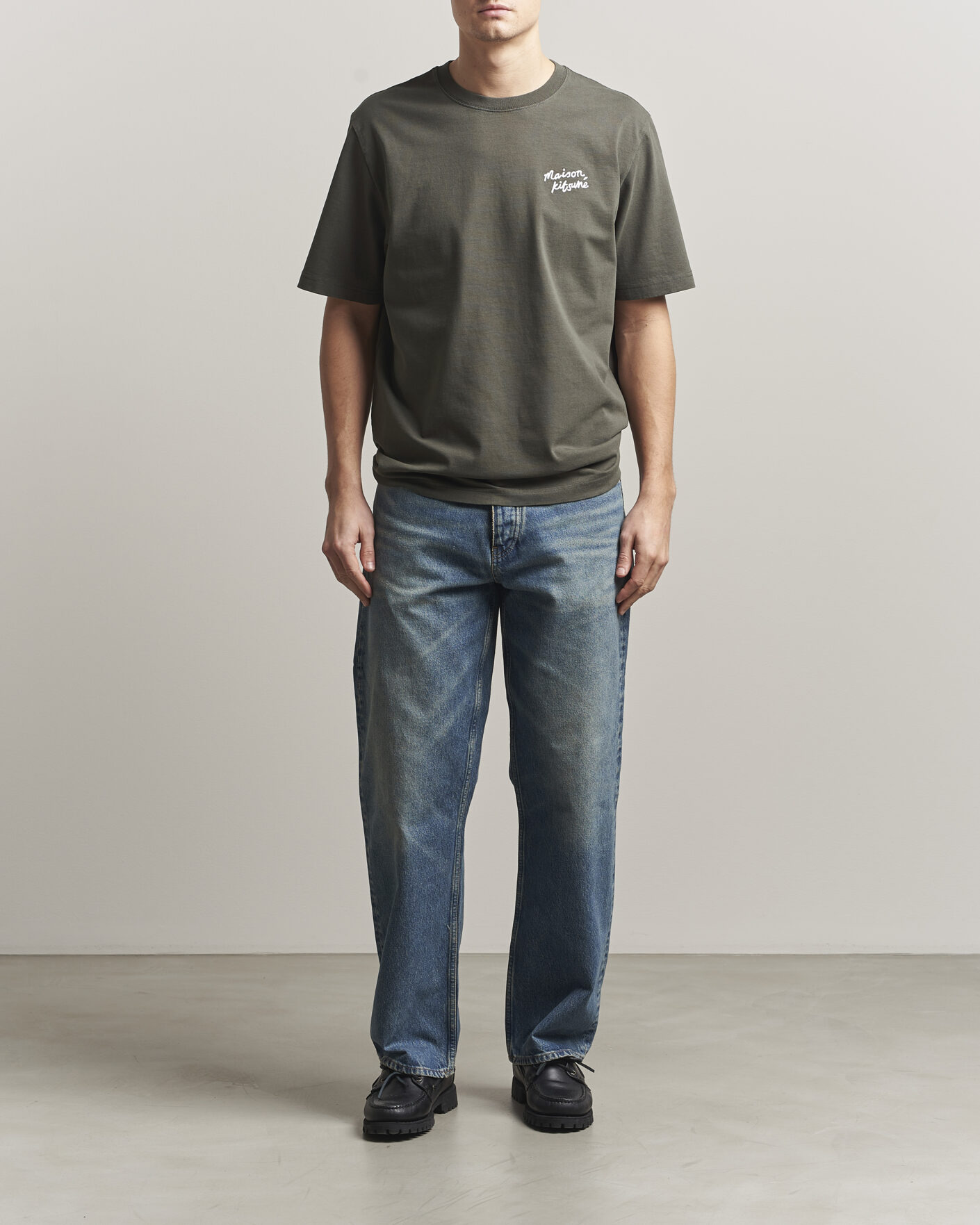 Homme | T-shirts | Maison Kitsuné | Handwriting T-Shirt Beluga