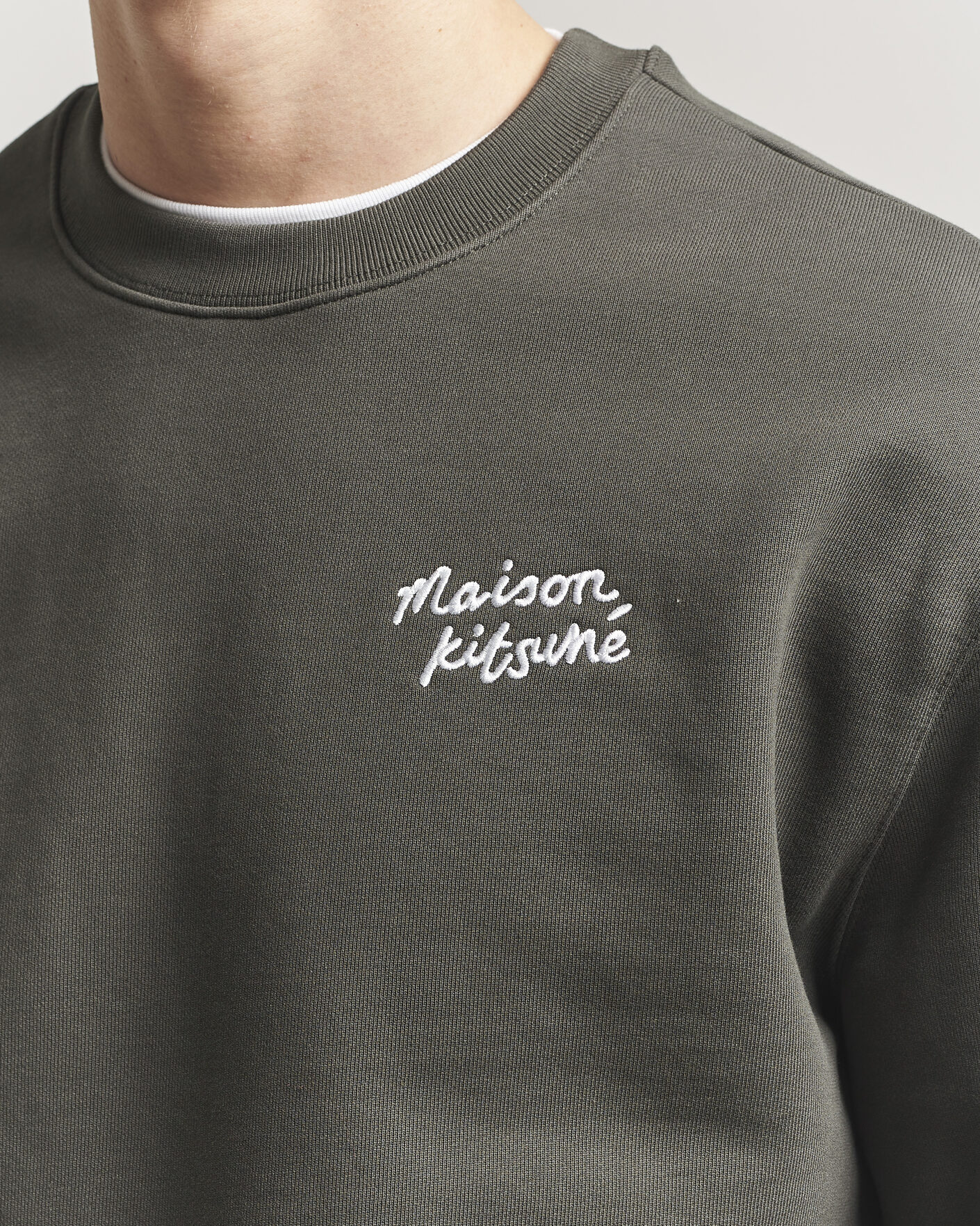 Homme | Pulls Et Tricots | Maison Kitsuné | Handwriting Sweatshirt Beluga