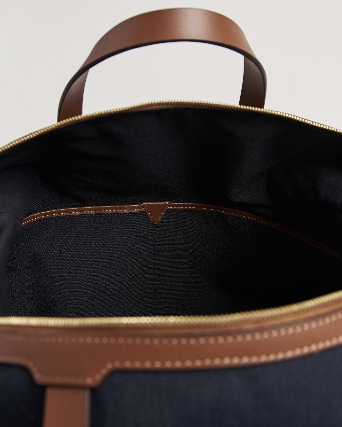 Homme | Sacs | Mismo | M/S Avail 48h Nylon Weekendbag Deep Sea Blue/Cuoio