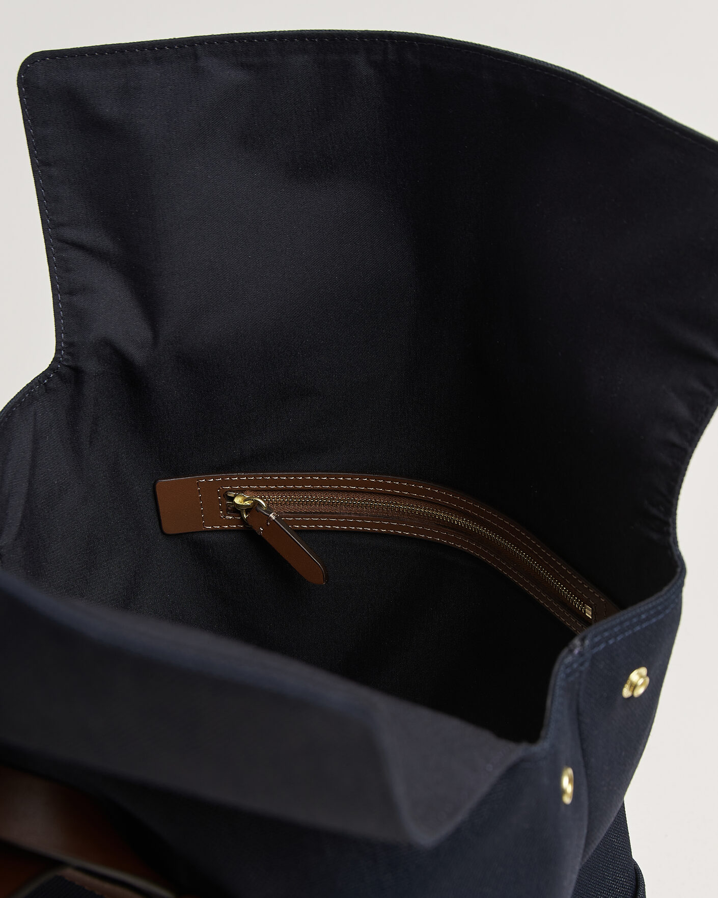 Homme | Sacs | Mismo | M/S Nylon Backpack Deep Sea Blue/Cuoio