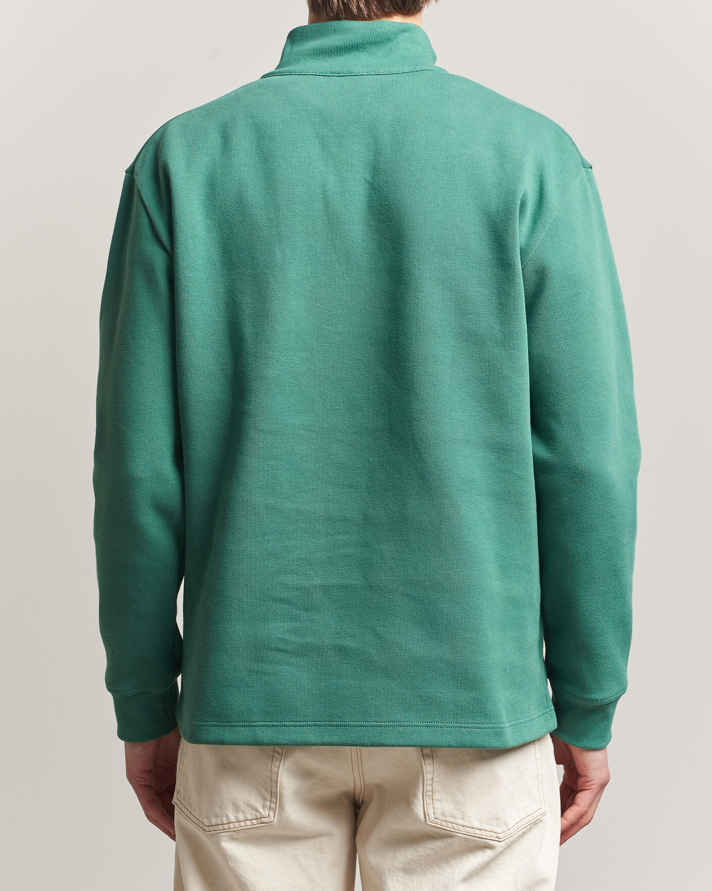 Heren | Truien | Armor-lux | Camionneur Cotton Half Zip Sweater Dark Ivy