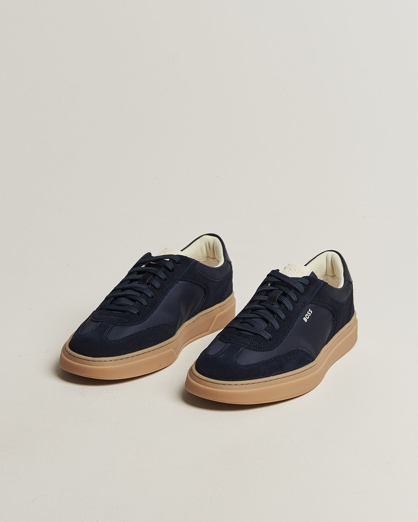 Homme | Baskets | BOSS BLACK | Kieran Suede/Nylon Sneaker Dark Blue