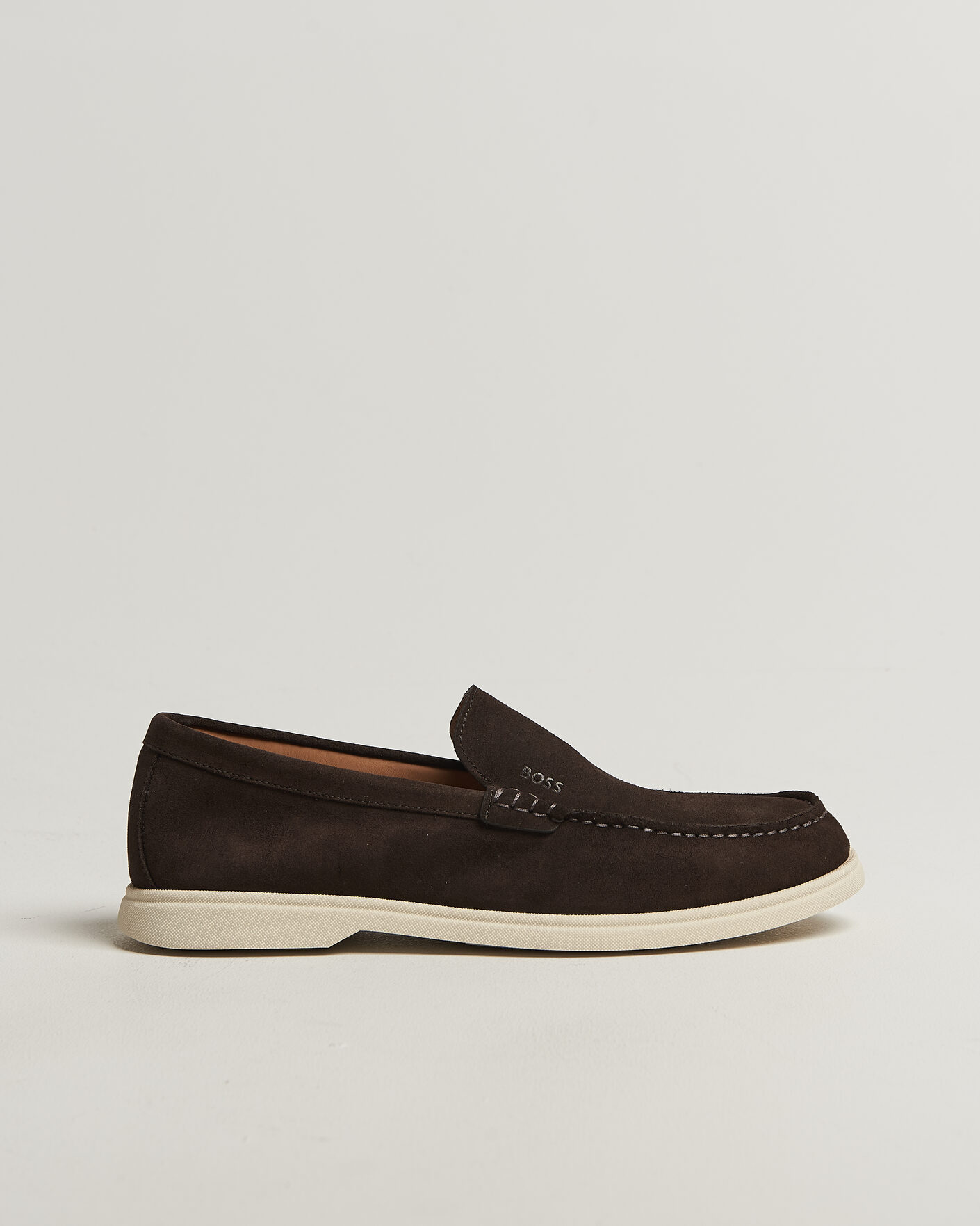 Heren | Instappers | BOSS BLACK | Sienne Suede Loafer Dark Brown