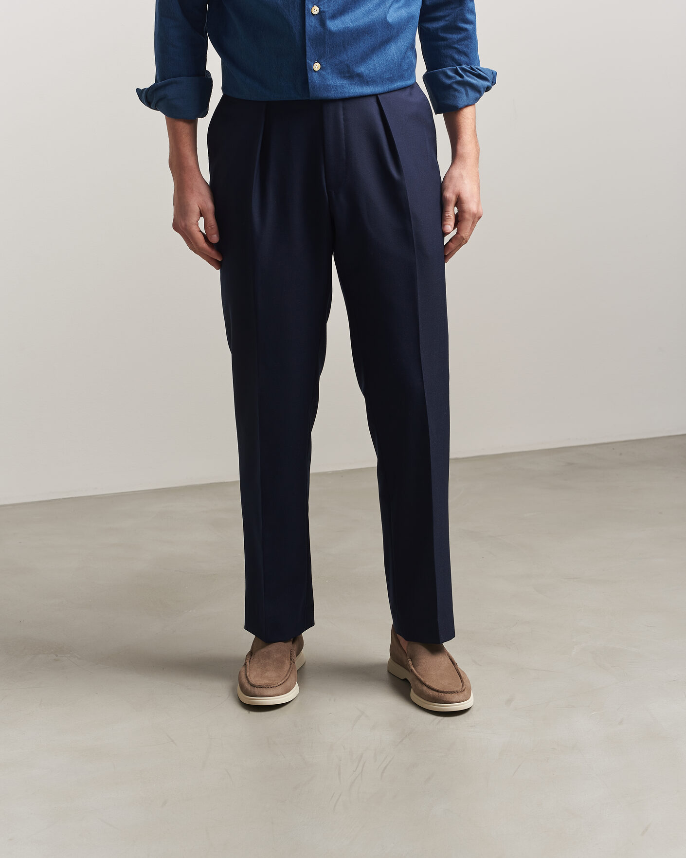 Homme | Loafers | BOSS BLACK | Sienne Suede Loafer Medium Beige