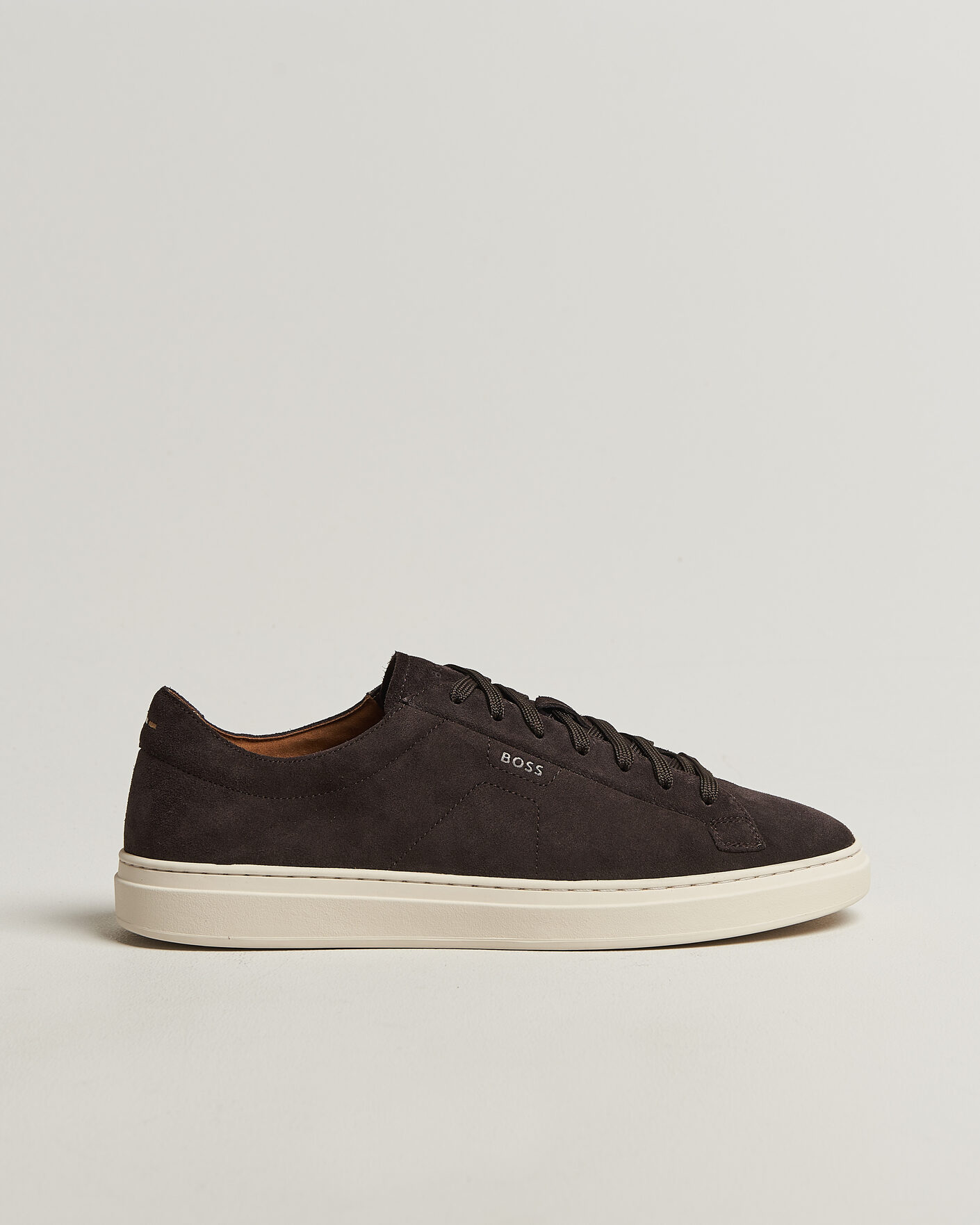 Homme | Baskets | BOSS BLACK | Kieran Suede Sneaker Dark Brown