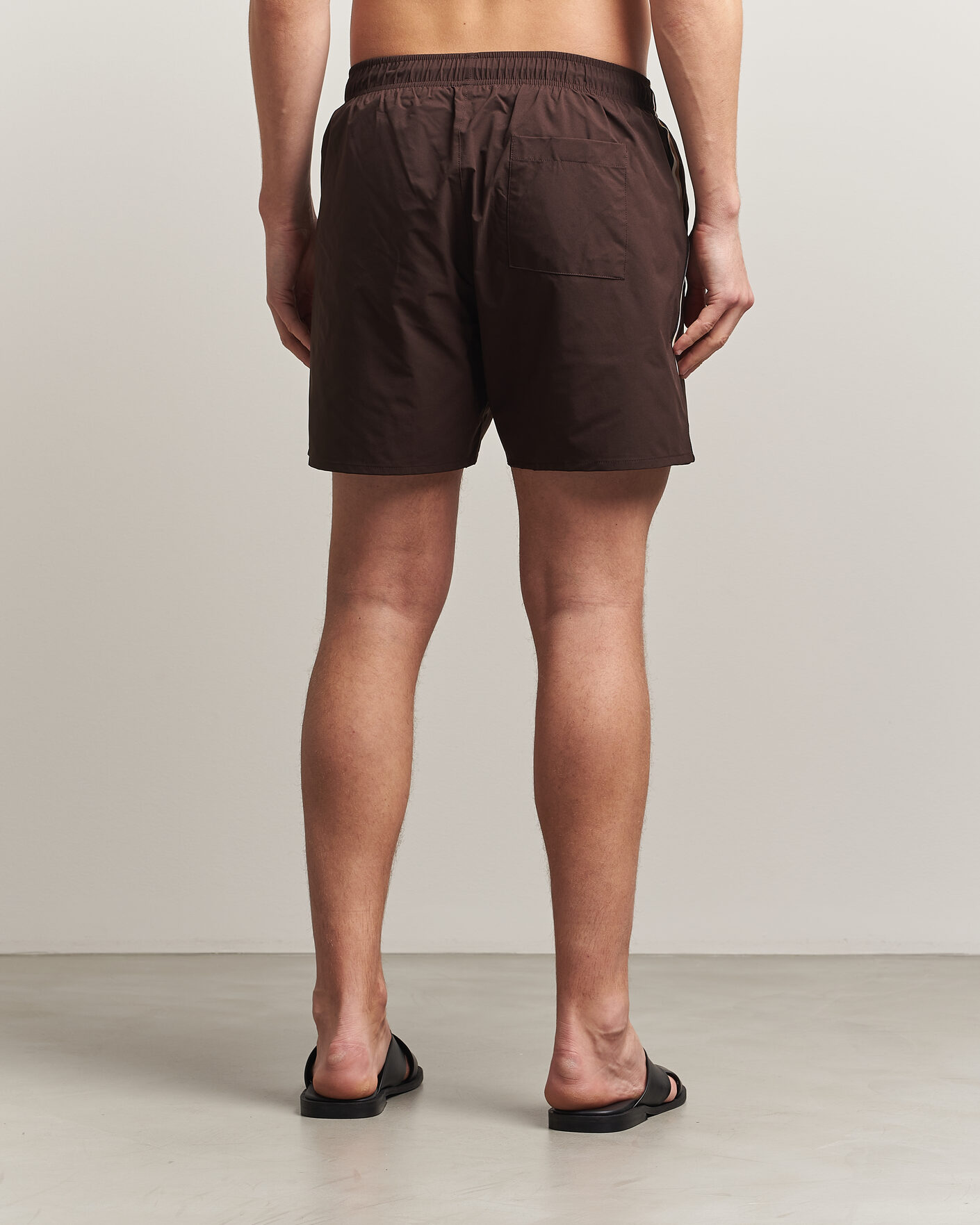 Homme | Maillots De Bain | BOSS BLACK | Iconic Swimshorts Dark Brown