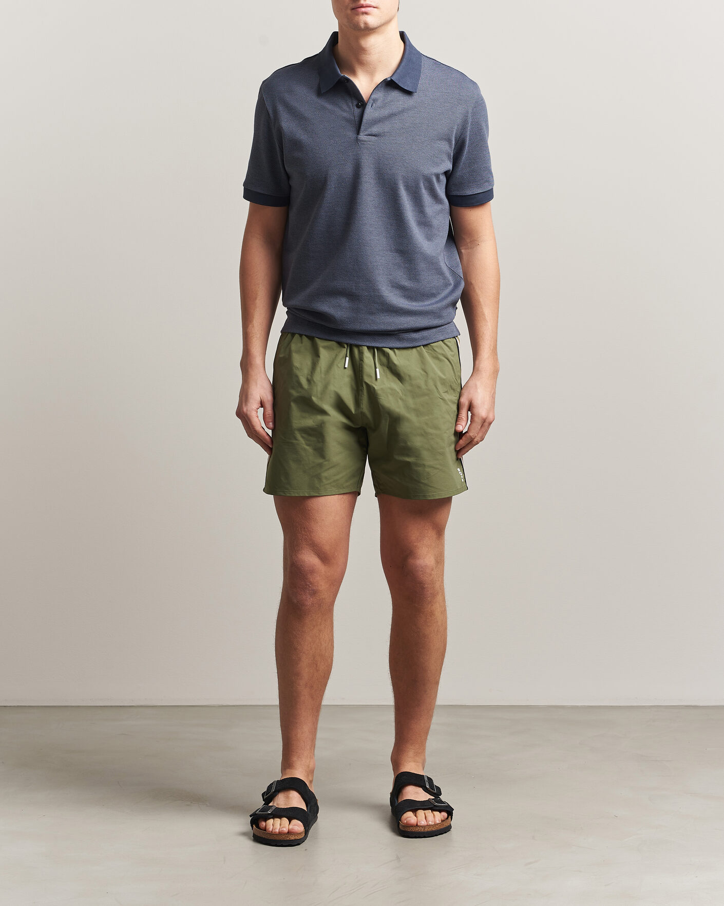 Heren | Zwembroek | BOSS BLACK | Iconic Swimshorts Open Green