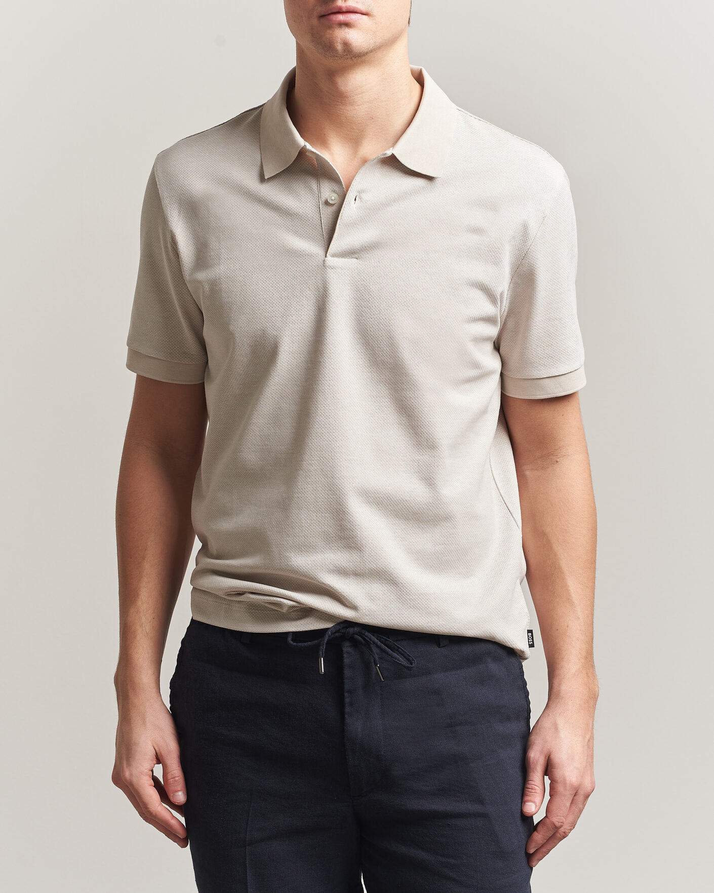 Homme | Polos | BOSS BLACK | Parlay Jersey Polo Open Beige