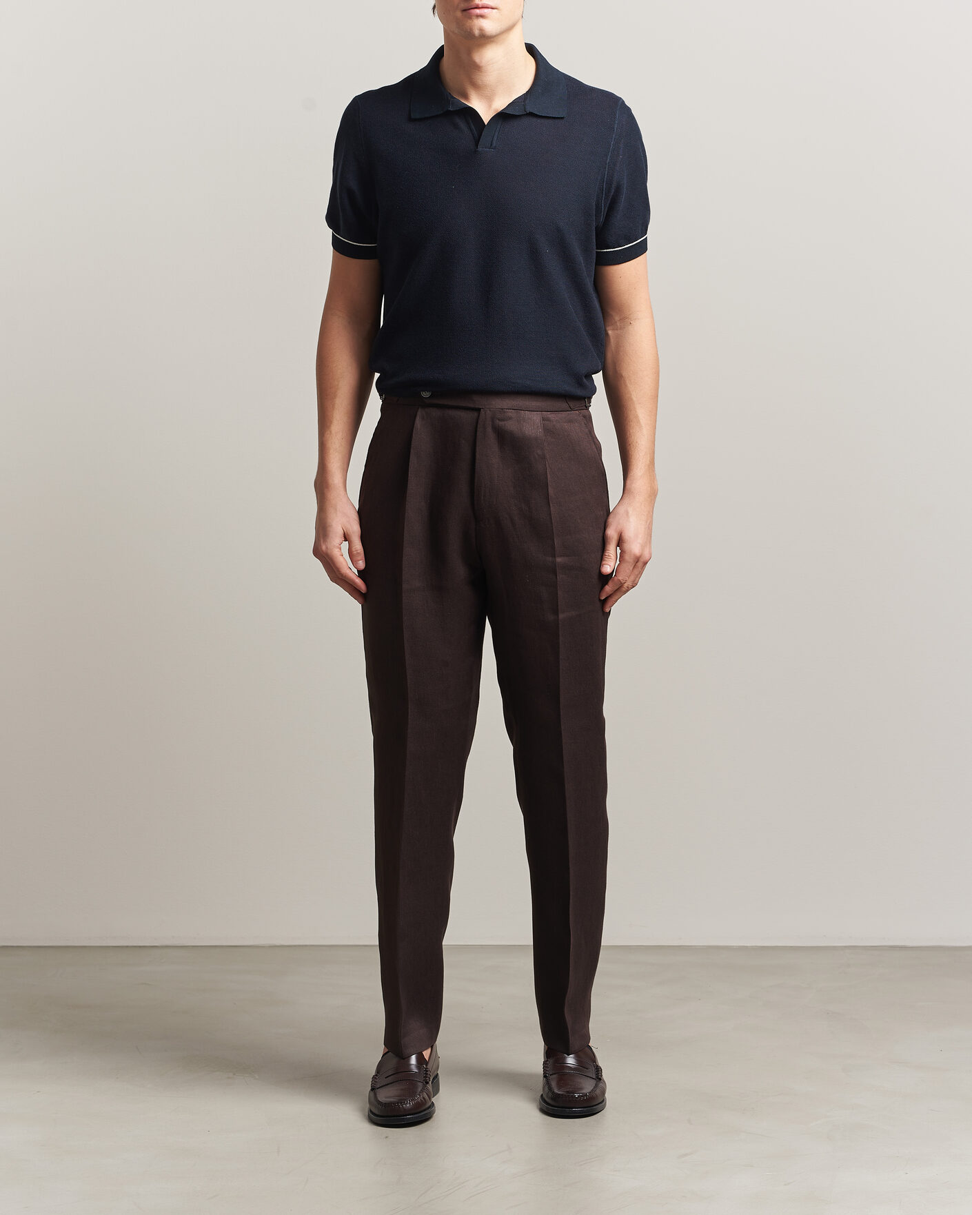 Homme | Polos | BOSS BLACK | Narciso Knitted Polo Dark Blue