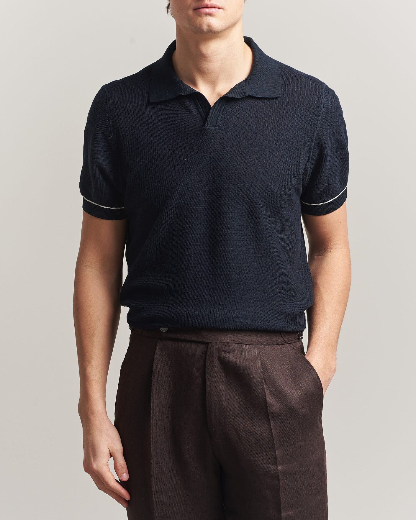 Homme | Polos | BOSS BLACK | Narciso Knitted Polo Dark Blue