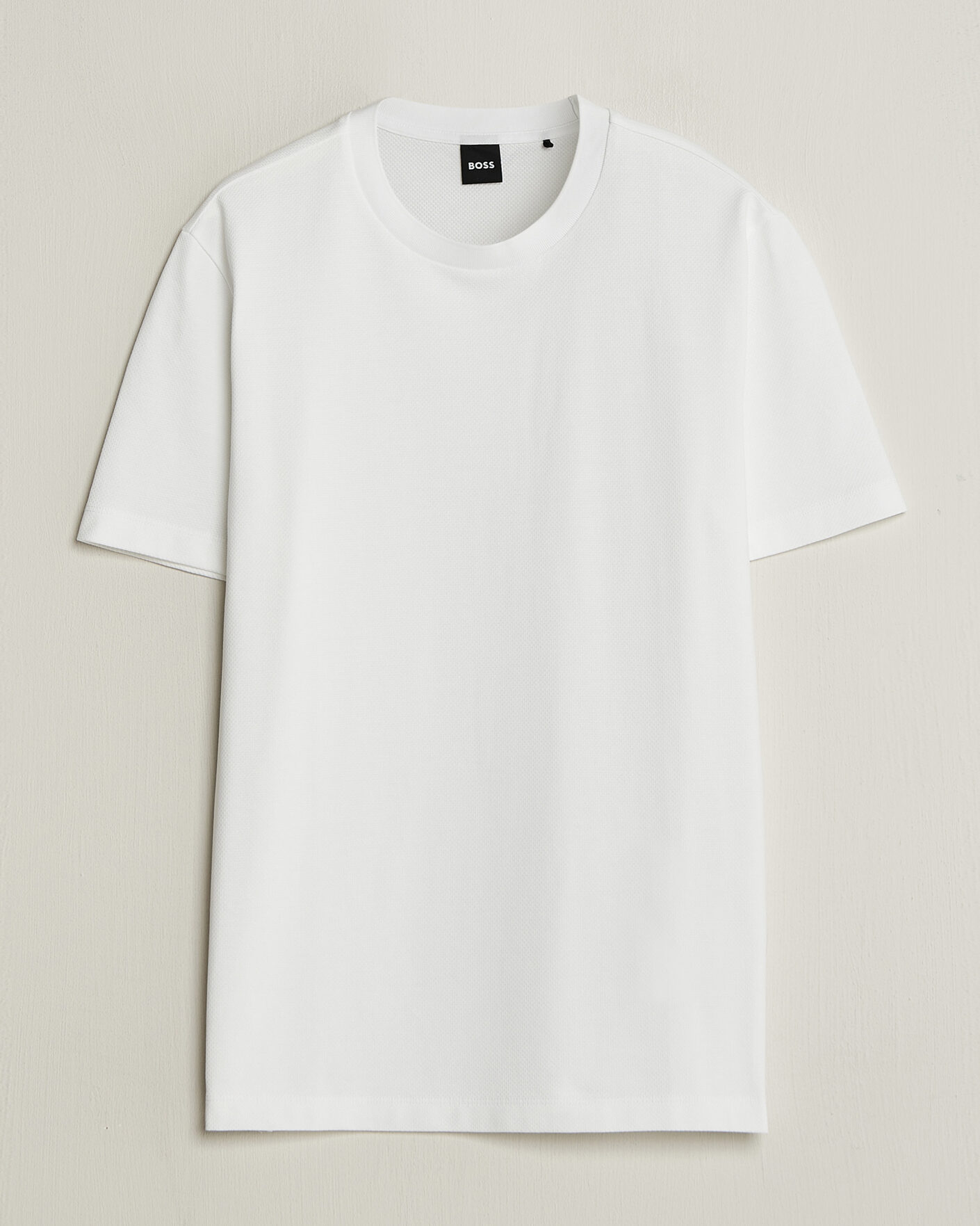 Heren | T-shirts | BOSS BLACK | Thompson Structured T-Shirt White