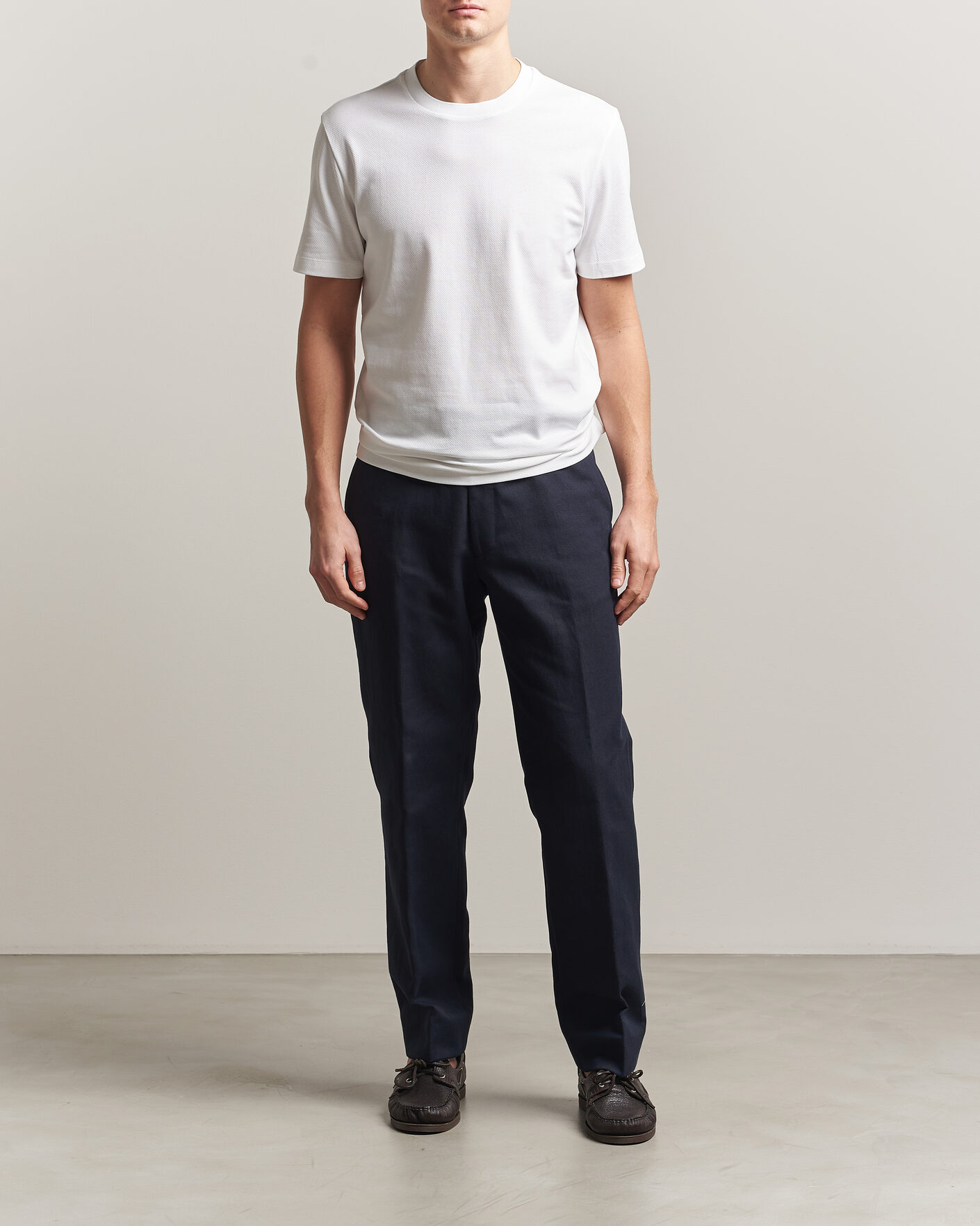 Heren | T-shirts | BOSS BLACK | Thompson Structured T-Shirt White
