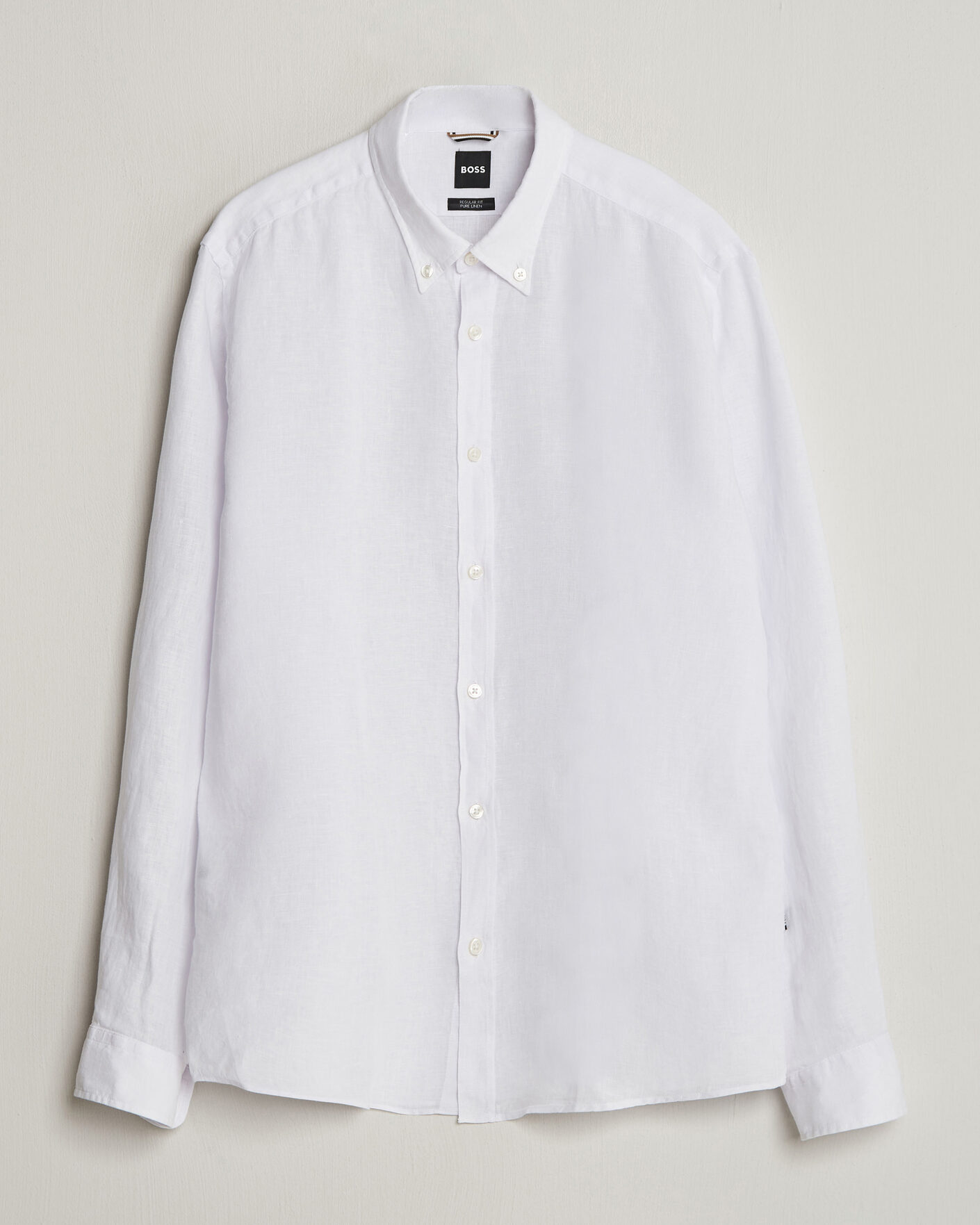Heren | Overhemden | BOSS BLACK | Liam Linen Shirt White