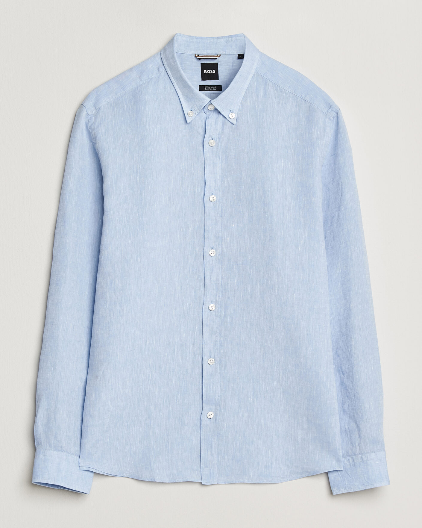 Homme | Chemises | BOSS BLACK | Liam Linen Shirt Light Blue