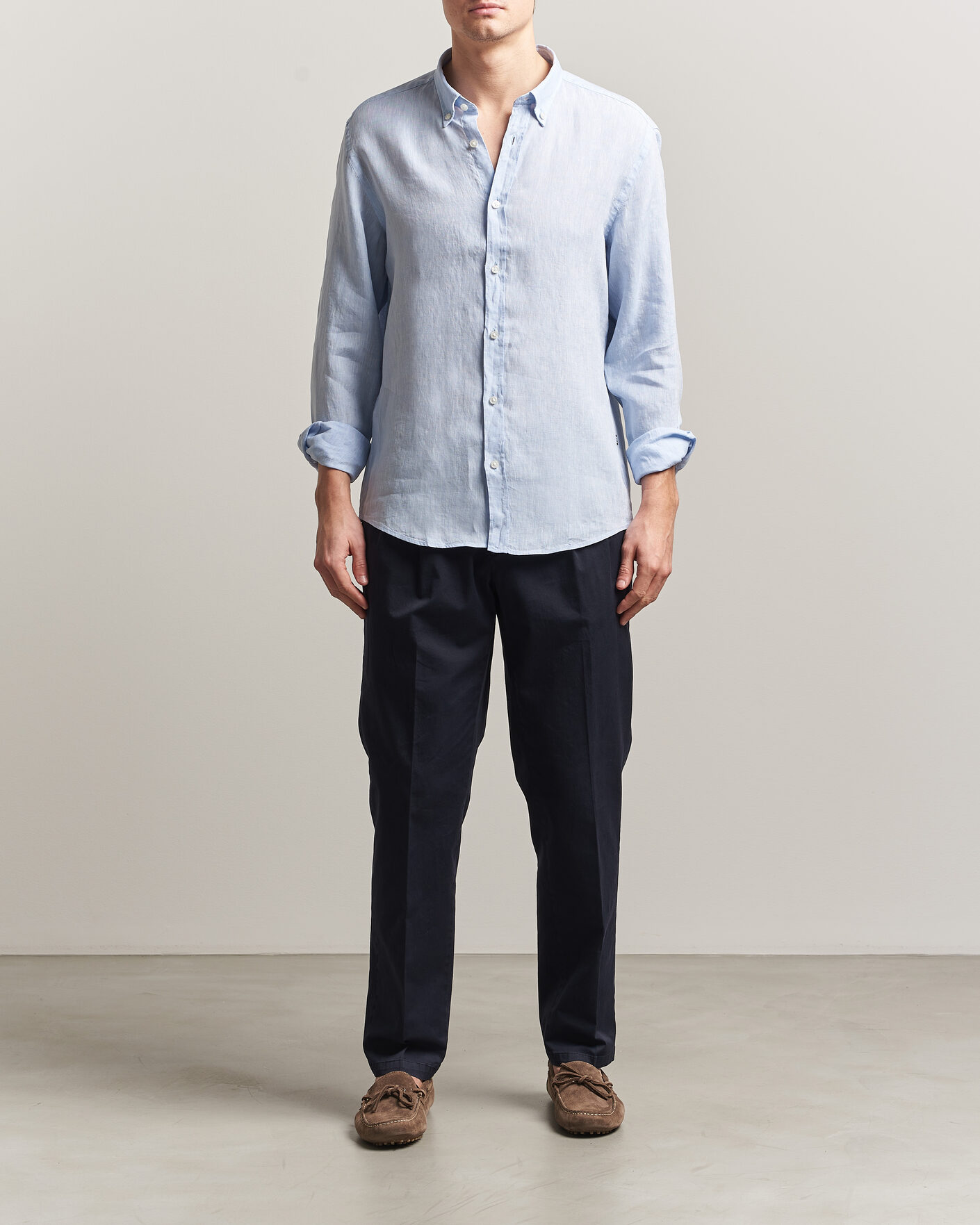 Homme | Chemises | BOSS BLACK | Liam Linen Shirt Light Blue