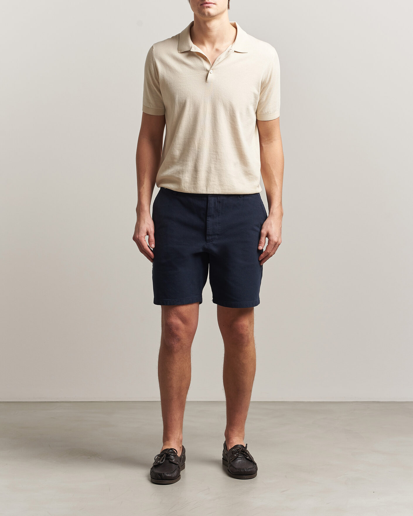 Heren | Korte broek | BOSS BLACK | Kane Cotton Chino Shorts Dark Blue