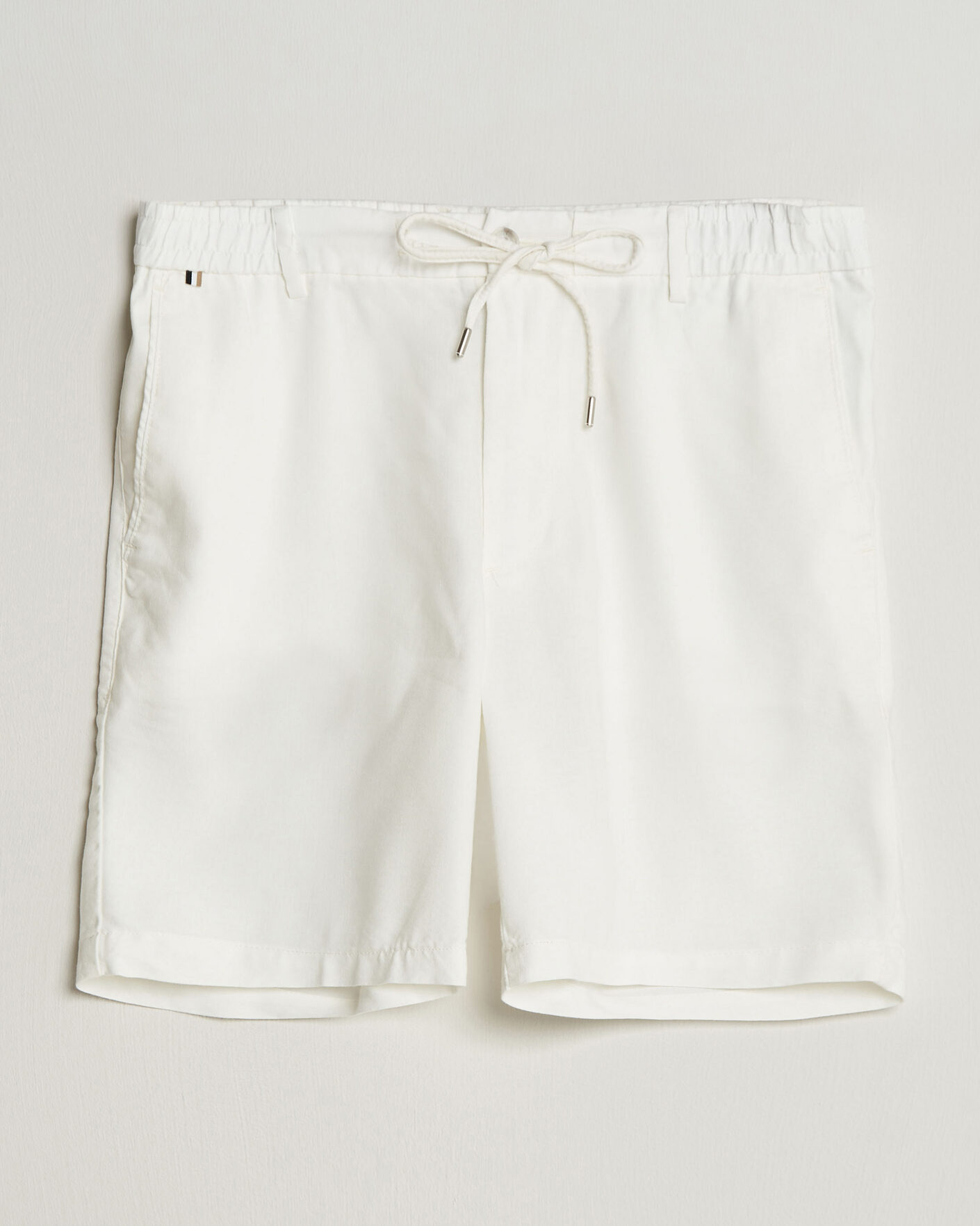 Homme | Shorts | BOSS BLACK | Kane Linen Drawstring Shorts White