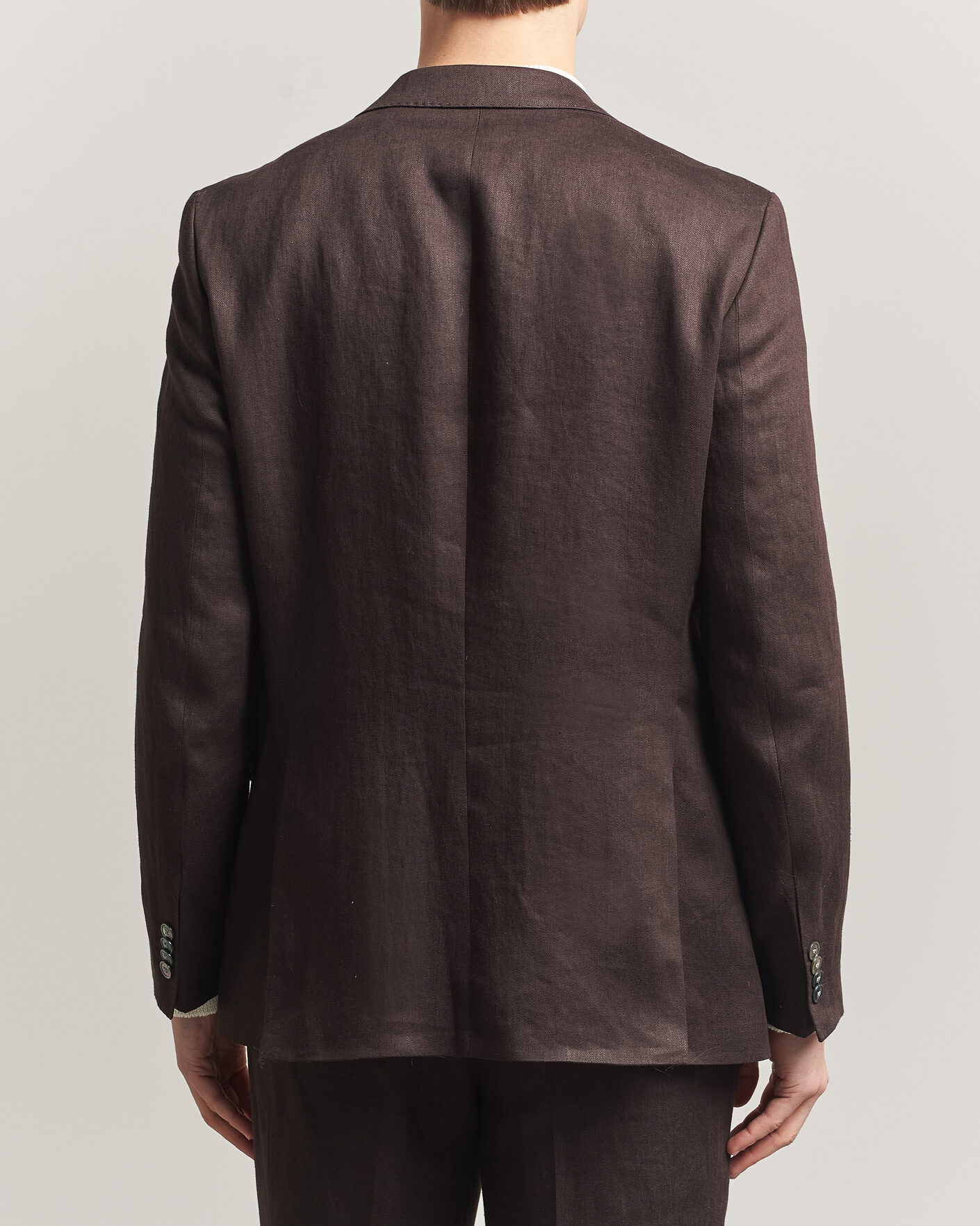 Homme | Blazers | BOSS BLACK | Hutson Linen Suit Blazer Dark Brown
