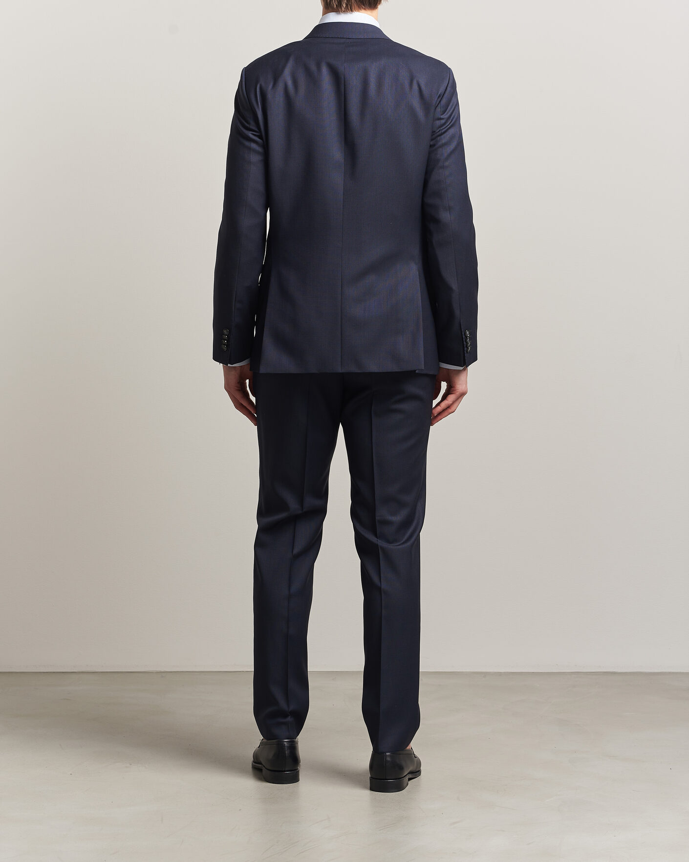 Heren | Pakken | BOSS BLACK | Huge Wool Double Breasted Suit Dark Blue