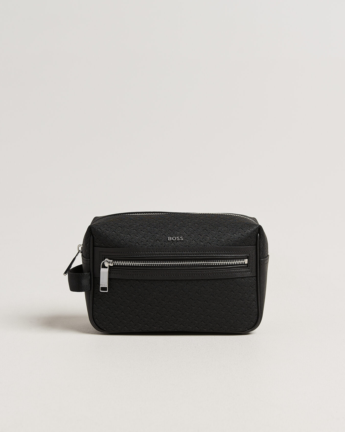 Homme | Sacs | BOSS BLACK | Daxter Monogram Leather Washbag Black