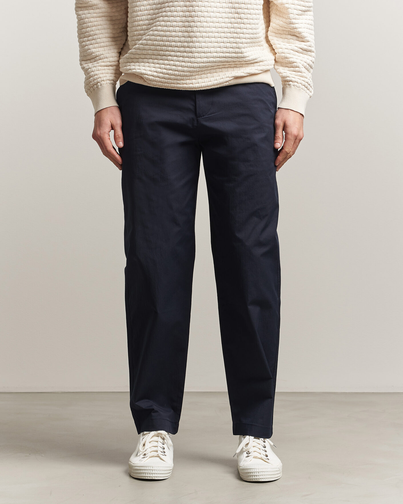 Homme | Pantalons | BOSS ORANGE | Cotton Chinos Dark Blue