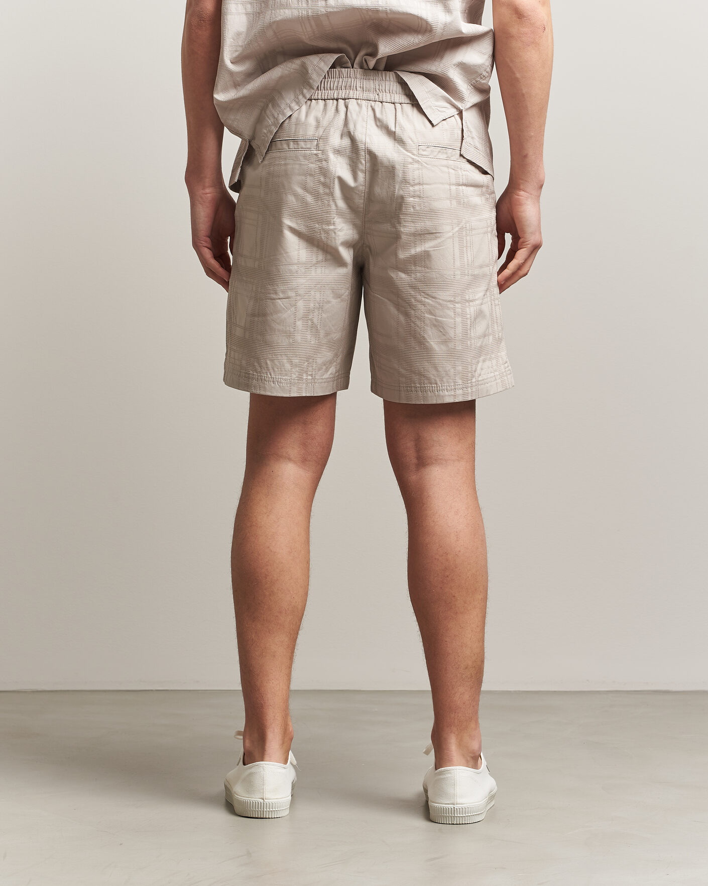 Homme | Shorts | BOSS ORANGE | Sandrew Cotton Drawstring Shorts Open Grey