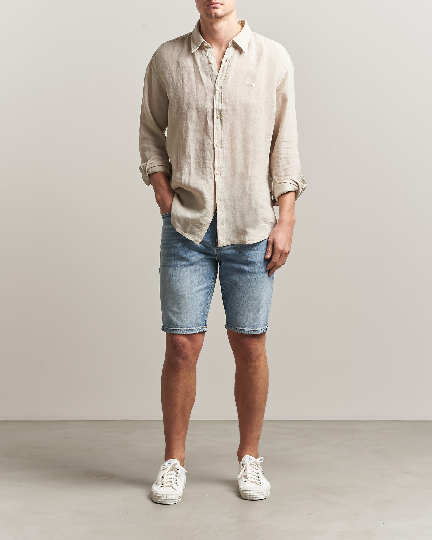 Homme | Shorts | BOSS ORANGE | Re.Maine Denim Shorts Light Blue