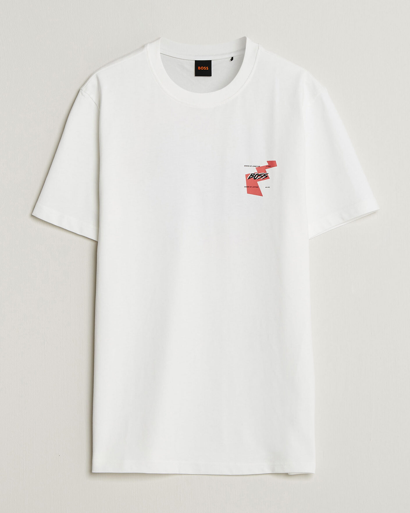 Heren | T-shirts | BOSS ORANGE | Movement Printed Crew Neck T-Shirt Natural