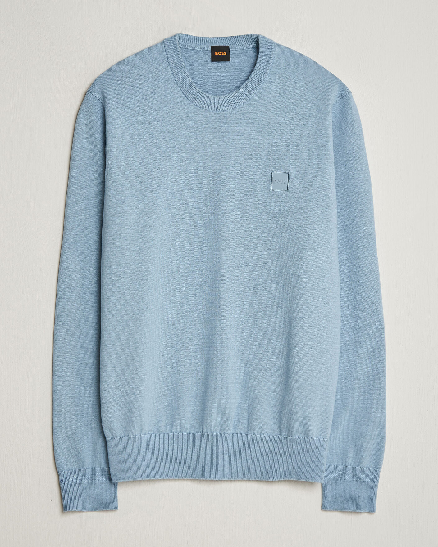 Heren | Truien | BOSS ORANGE | Kanovano Knitted Sweater Light Blue