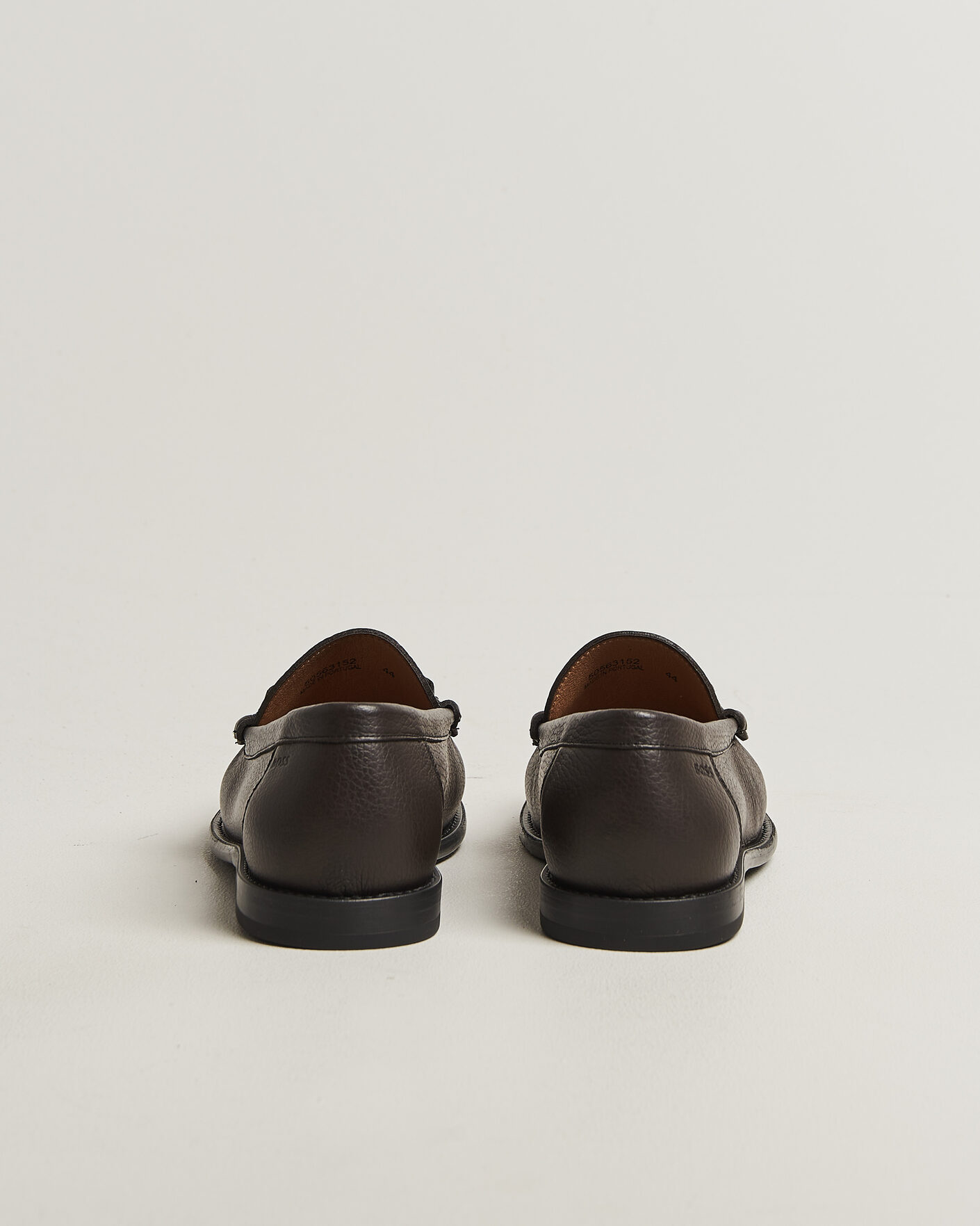 Heren | Instappers | BOSS BLACK | Tevan Leather Moccasin Dark Brown