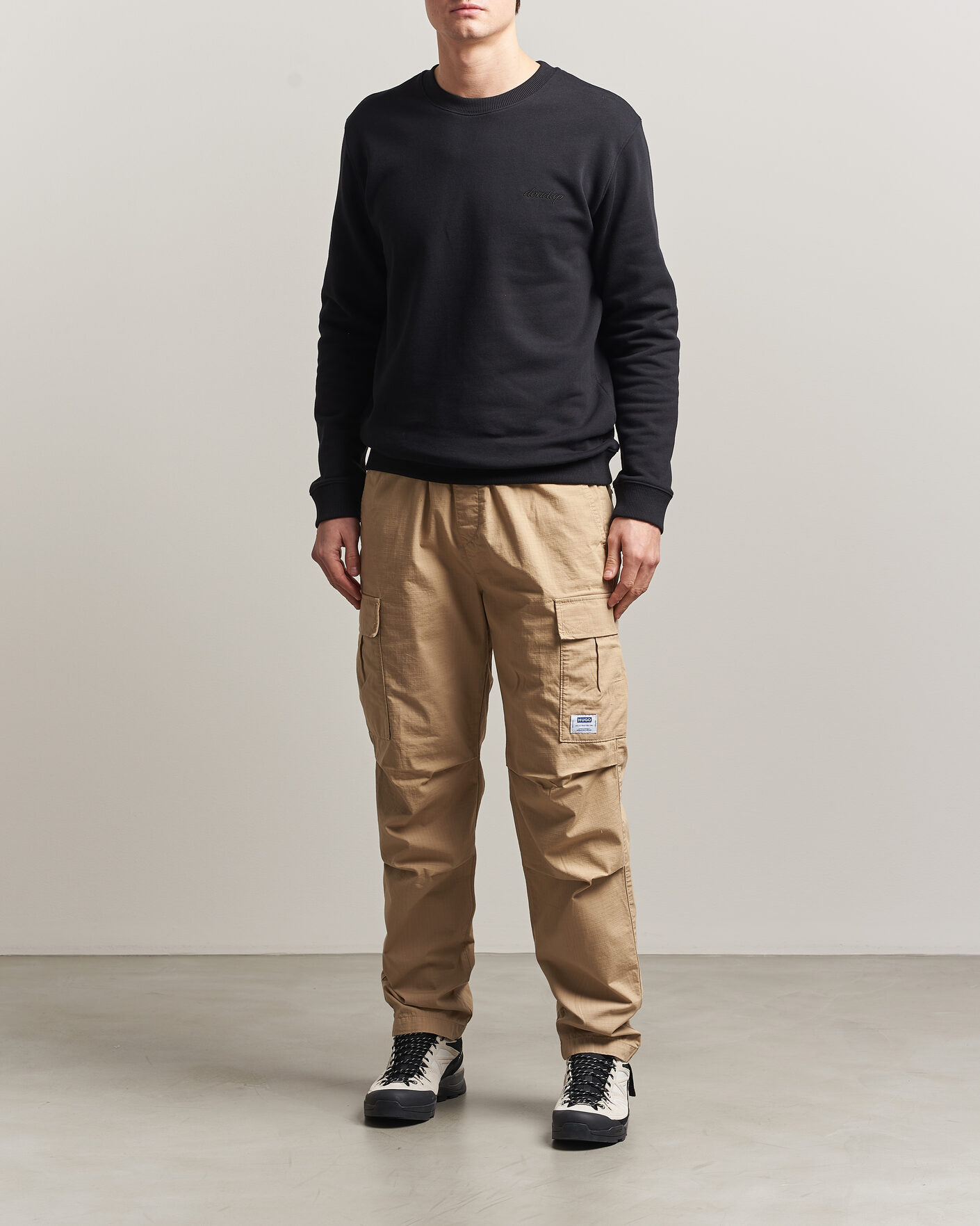 Homme | Pantalons | HUGO | Gadic Cargo Drawstring Pants Medium Beige