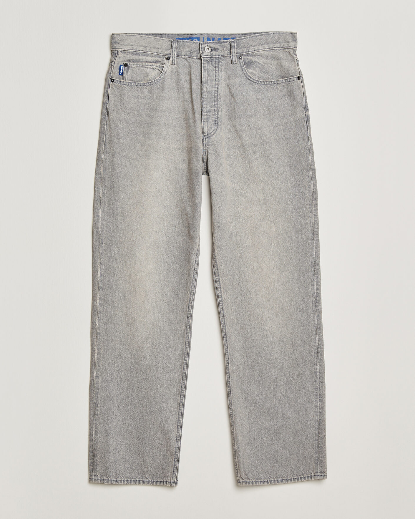 Heren | Overhemden | HUGO | Nate Baggy Fit Jeans Medium Grey