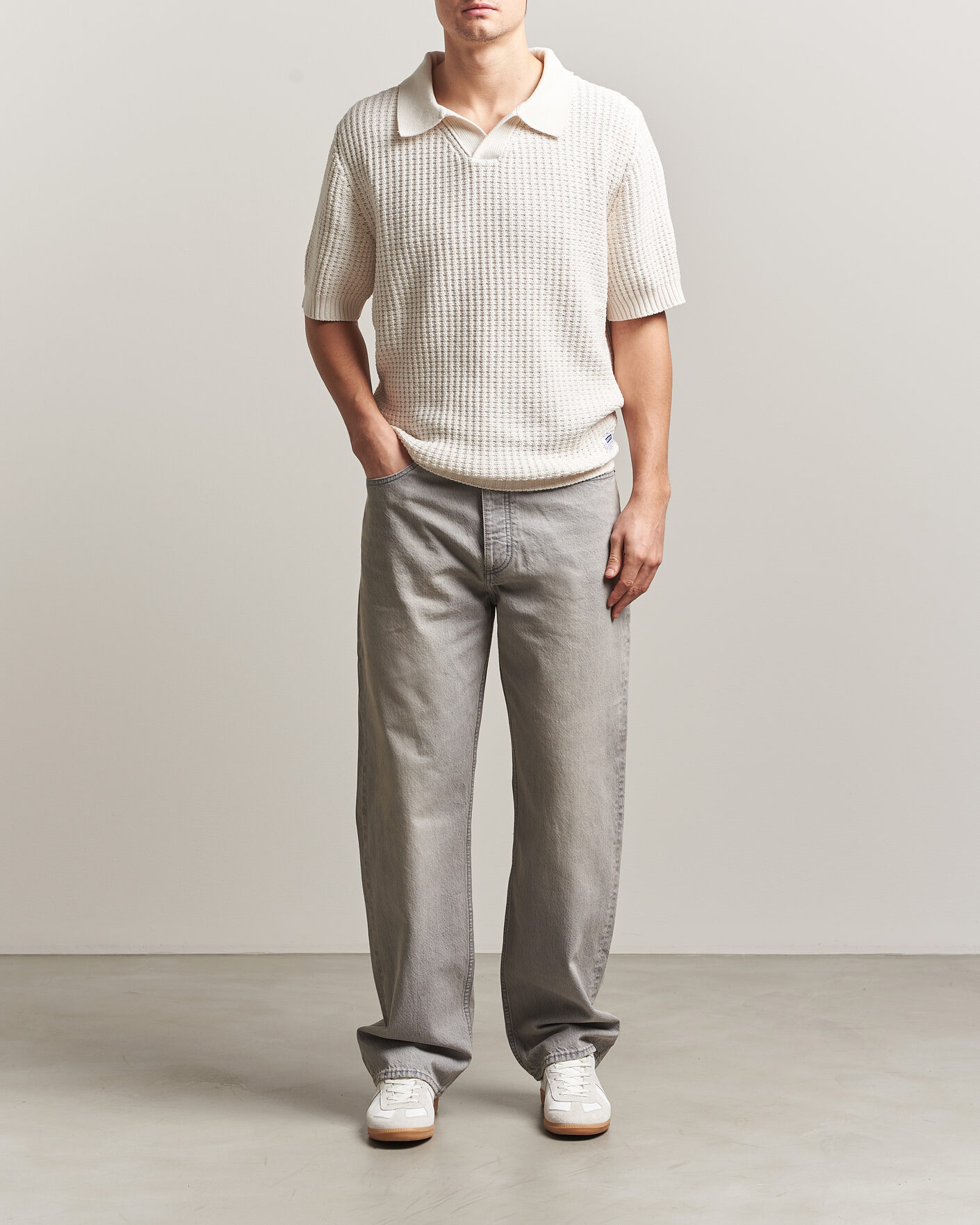 Heren | Overhemden | HUGO | Nate Baggy Fit Jeans Medium Grey