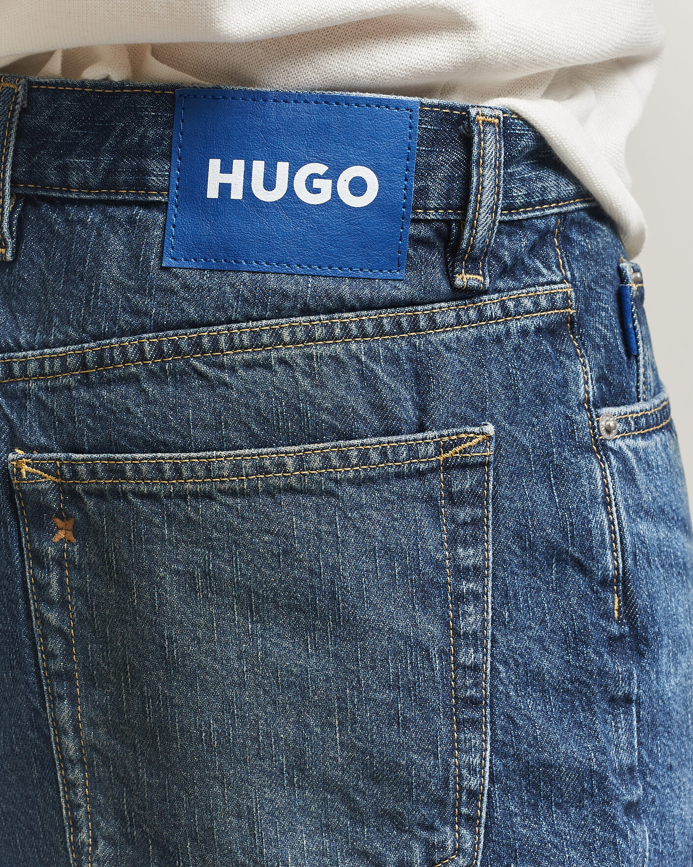 Heren | Korte broek | HUGO | Mason Denim Shorts Medium Blue