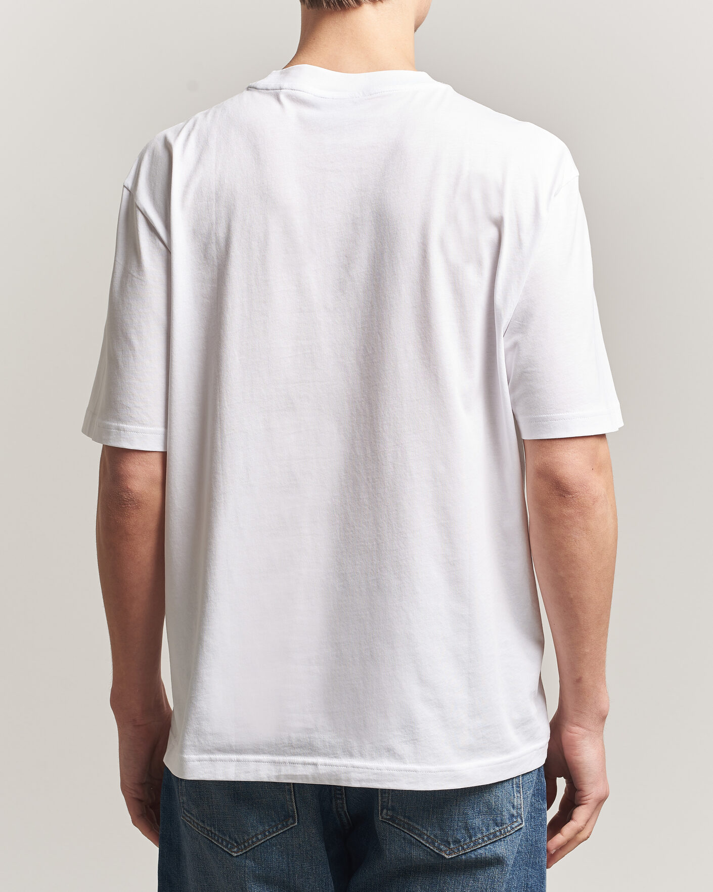 Heren | T-shirts | HUGO | Norizom Printed Crew Neck T-Shirt White