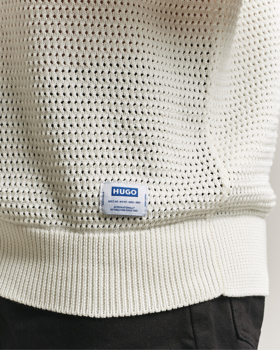 Homme | Pulls Et Tricots | HUGO | Sanjou Knitted Sweater Open White