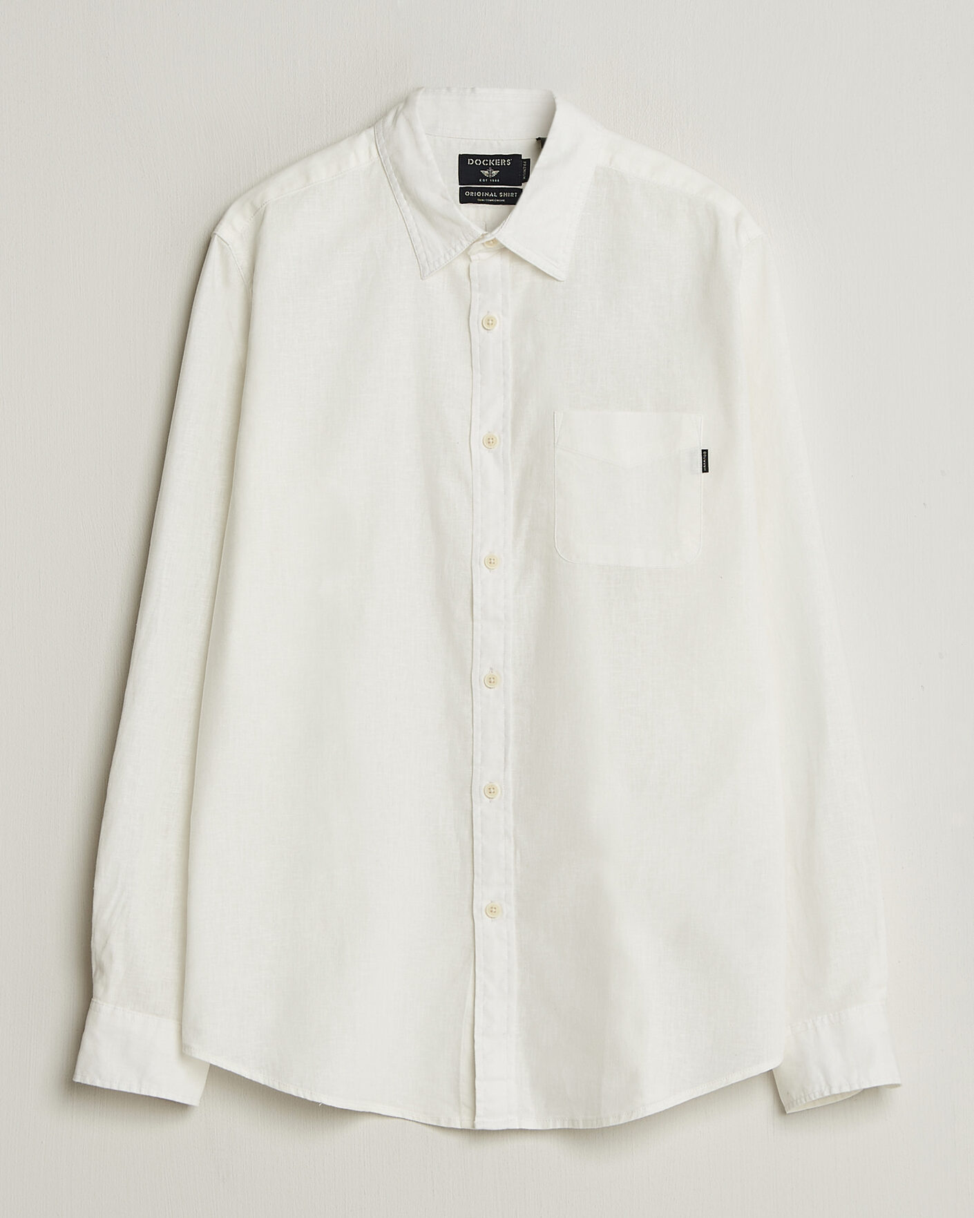 Heren | Overhemden | Dockers | Slim Linen/Cotton Shirt Undyed