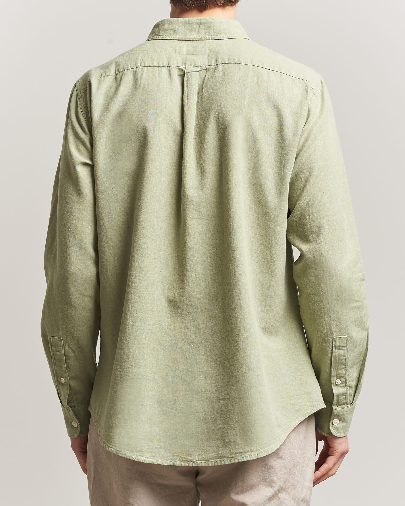 Heren | Overhemden | Dockers | Slim Linen/Cotton Shirt Tea