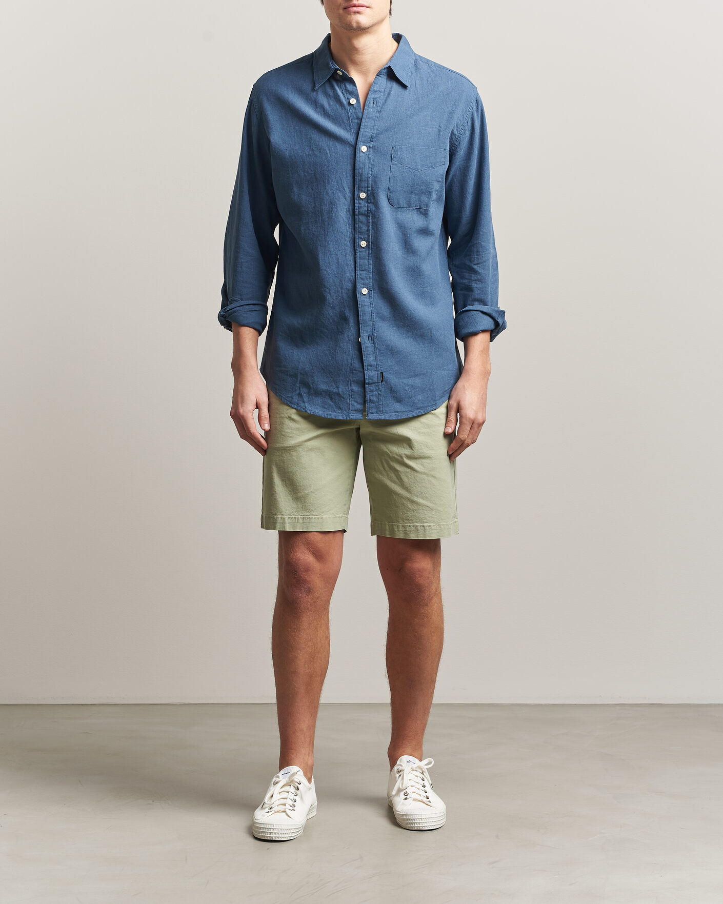 Homme | Chemises | Dockers | Slim Linen/Cotton Shirt Bering Sea
