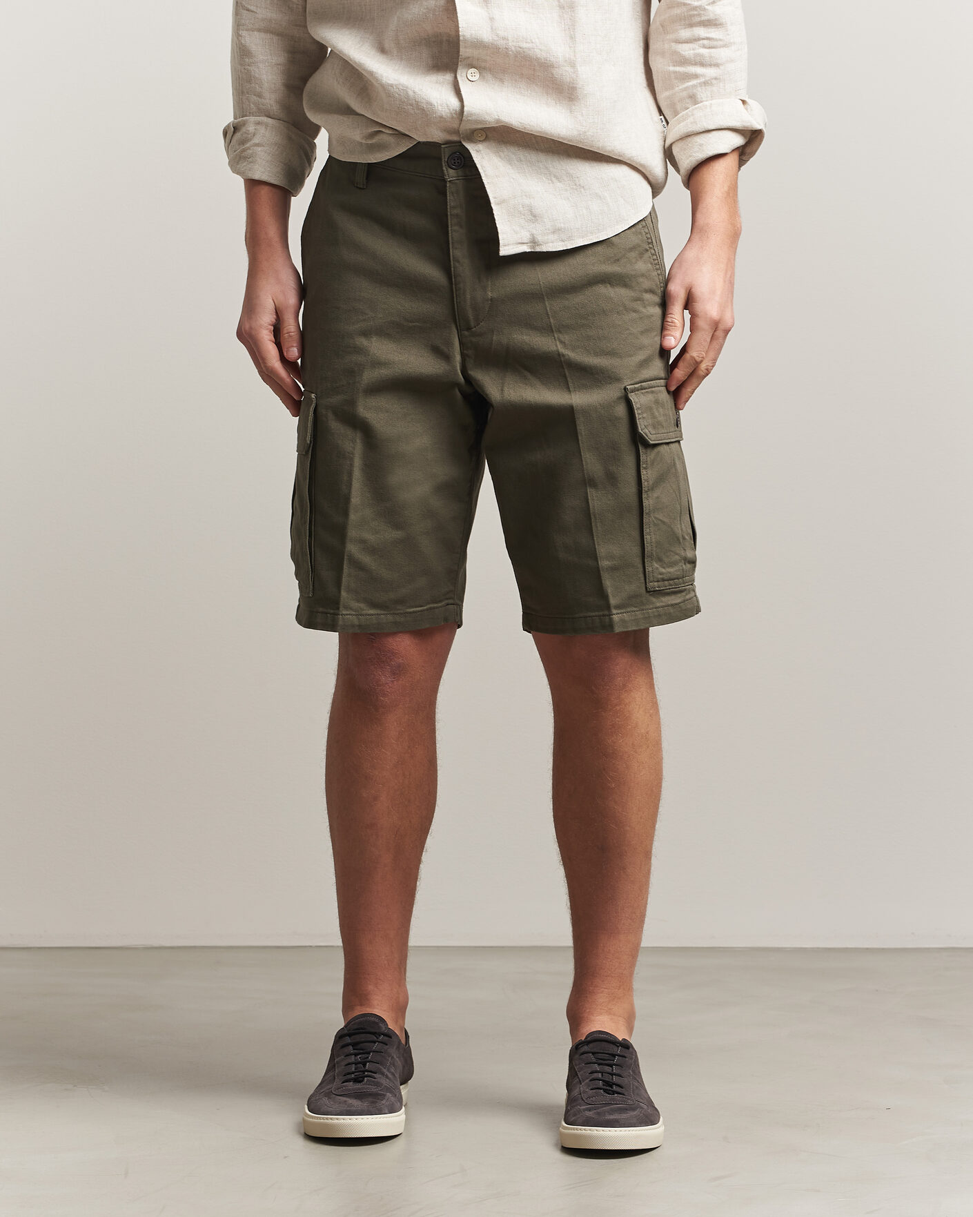 Homme | Shorts | Dockers | Straight Cargo Shorts Earth Moss