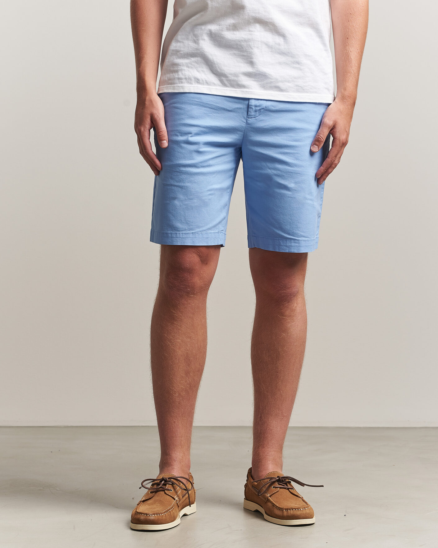 Heren | Korte broek | Dockers | Slim Cotton/Linen Shorts Vista Blue