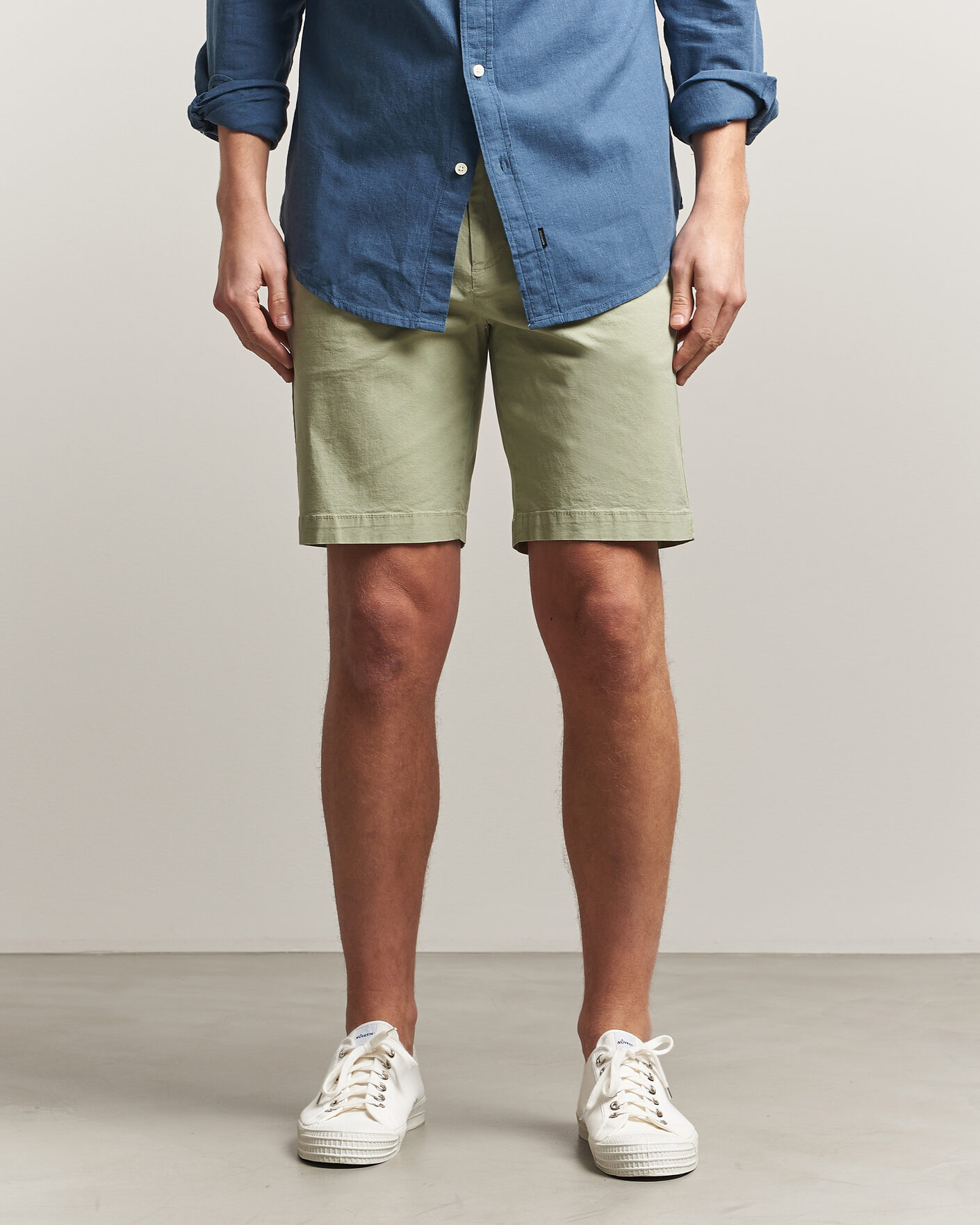Homme | Shorts | Dockers | Slim Cotton/Linen Shorts Tea