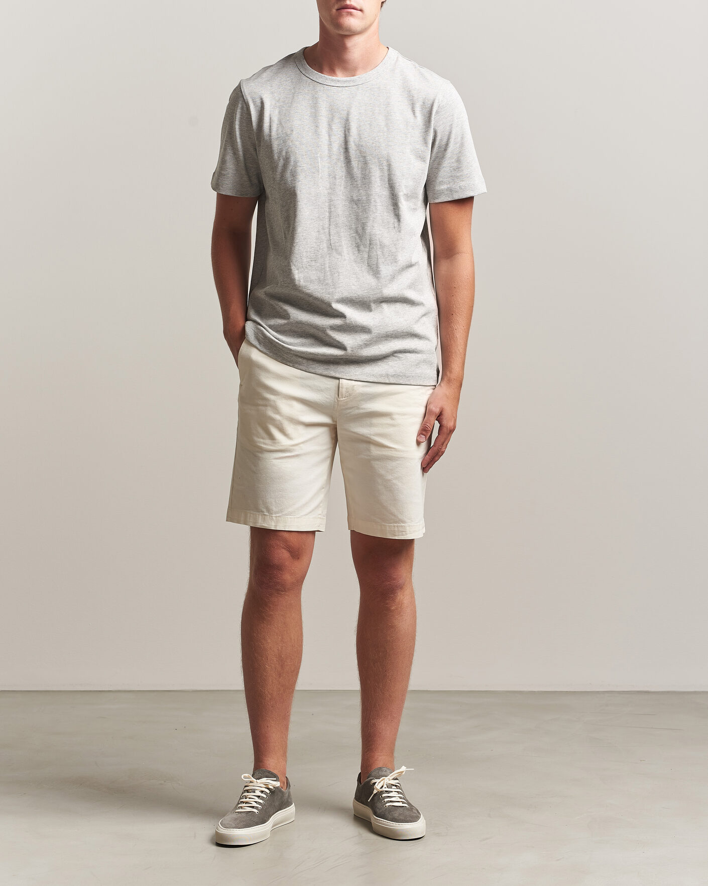 Heren | Korte broek | Dockers | Slim Cotton/Linen Shorts Buttercream