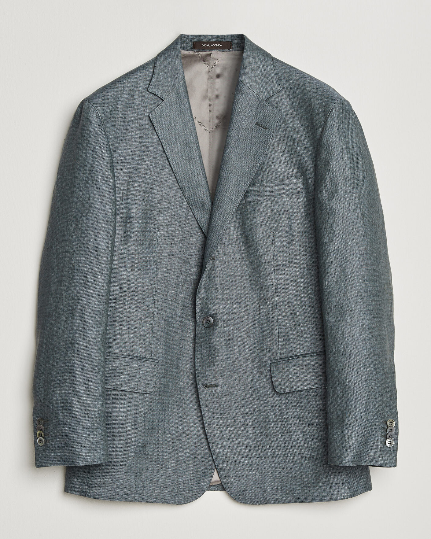 Homme | Blazers | Oscar Jacobson | Robert Linen Blazer Olive