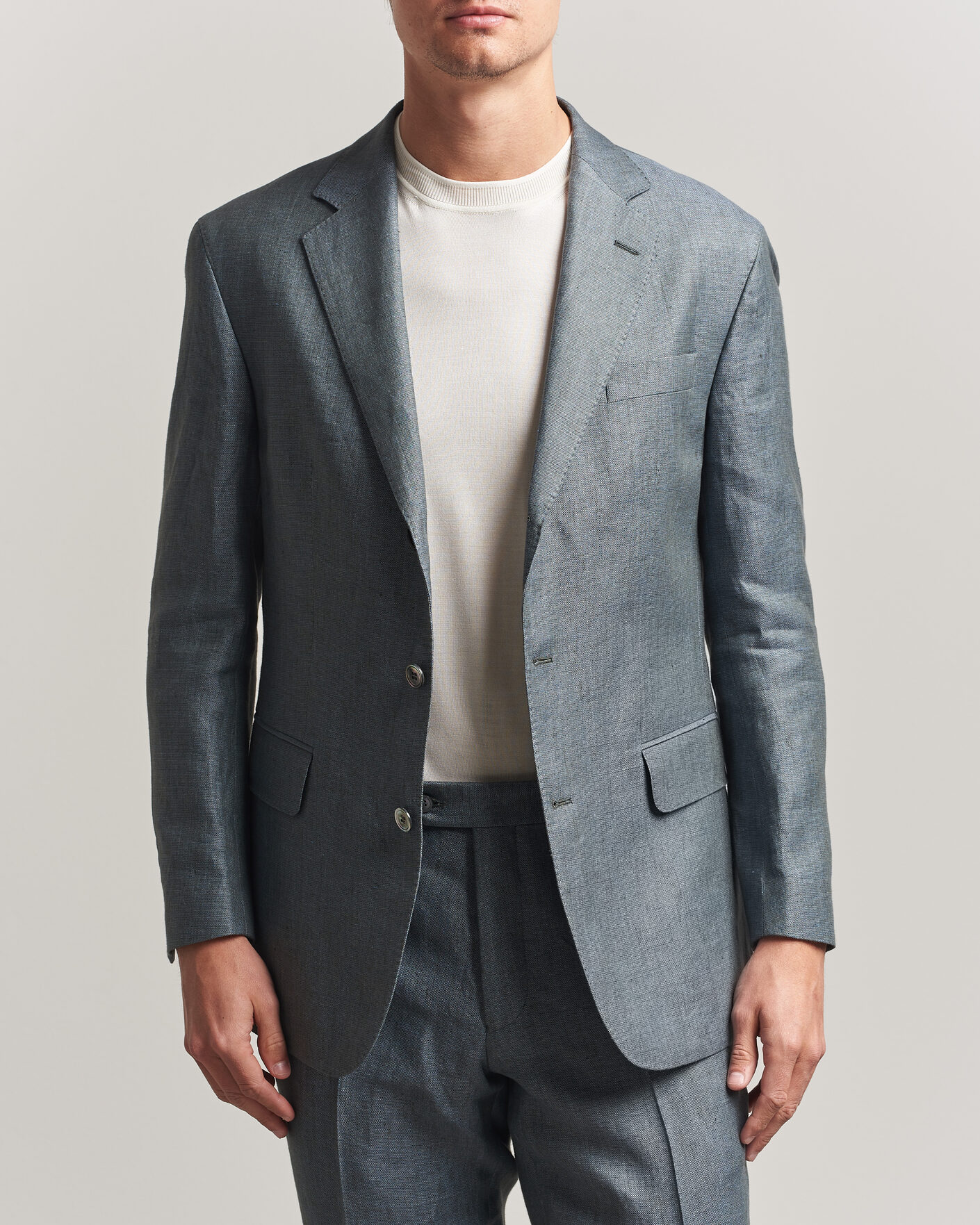 Homme | Blazers | Oscar Jacobson | Robert Linen Blazer Olive