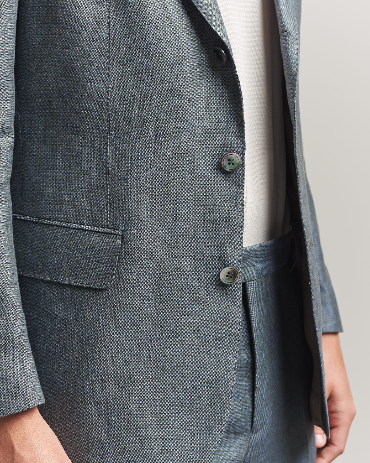 Homme | Blazers | Oscar Jacobson | Robert Linen Blazer Olive