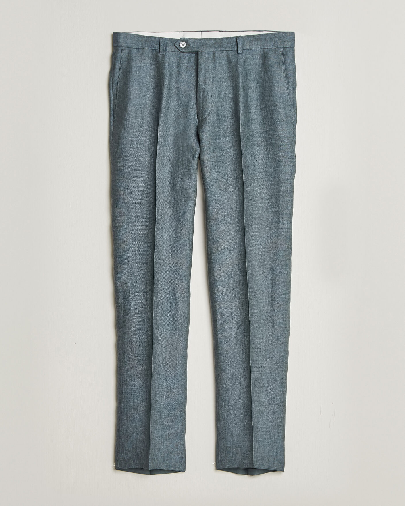 Homme | Pantalons | Oscar Jacobson | Dandy Linen Trousers Green