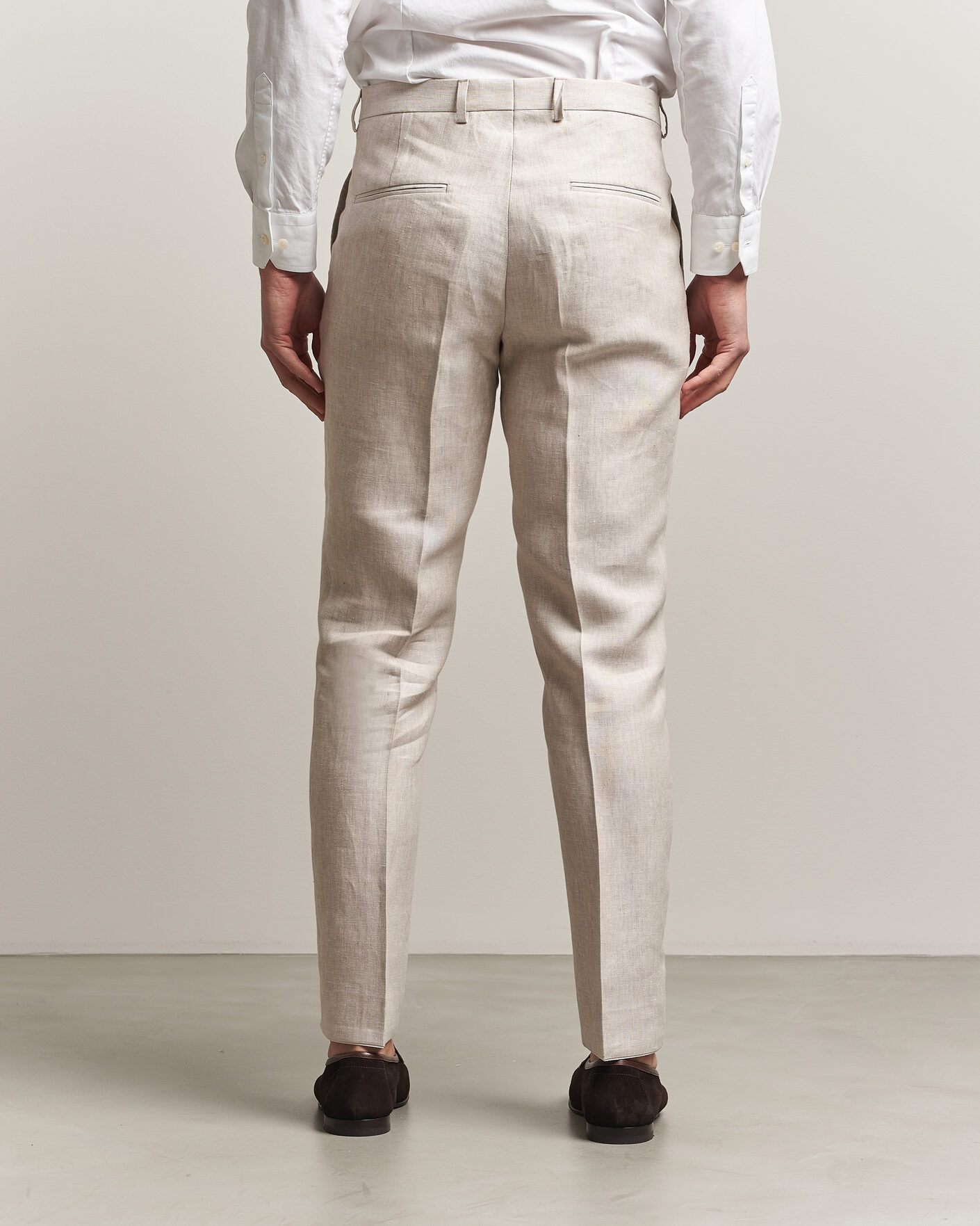 Heren | Broeken | Oscar Jacobson | Dandy Linen Trousers Off White
