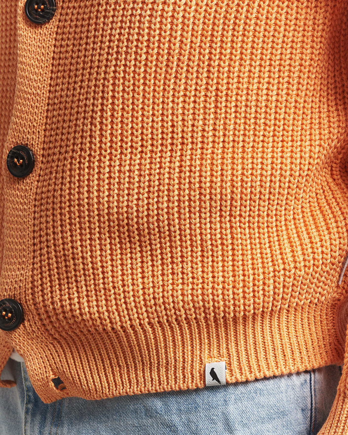 Heren | Truien | Peregrine | River Cotton Cardigan Apricot