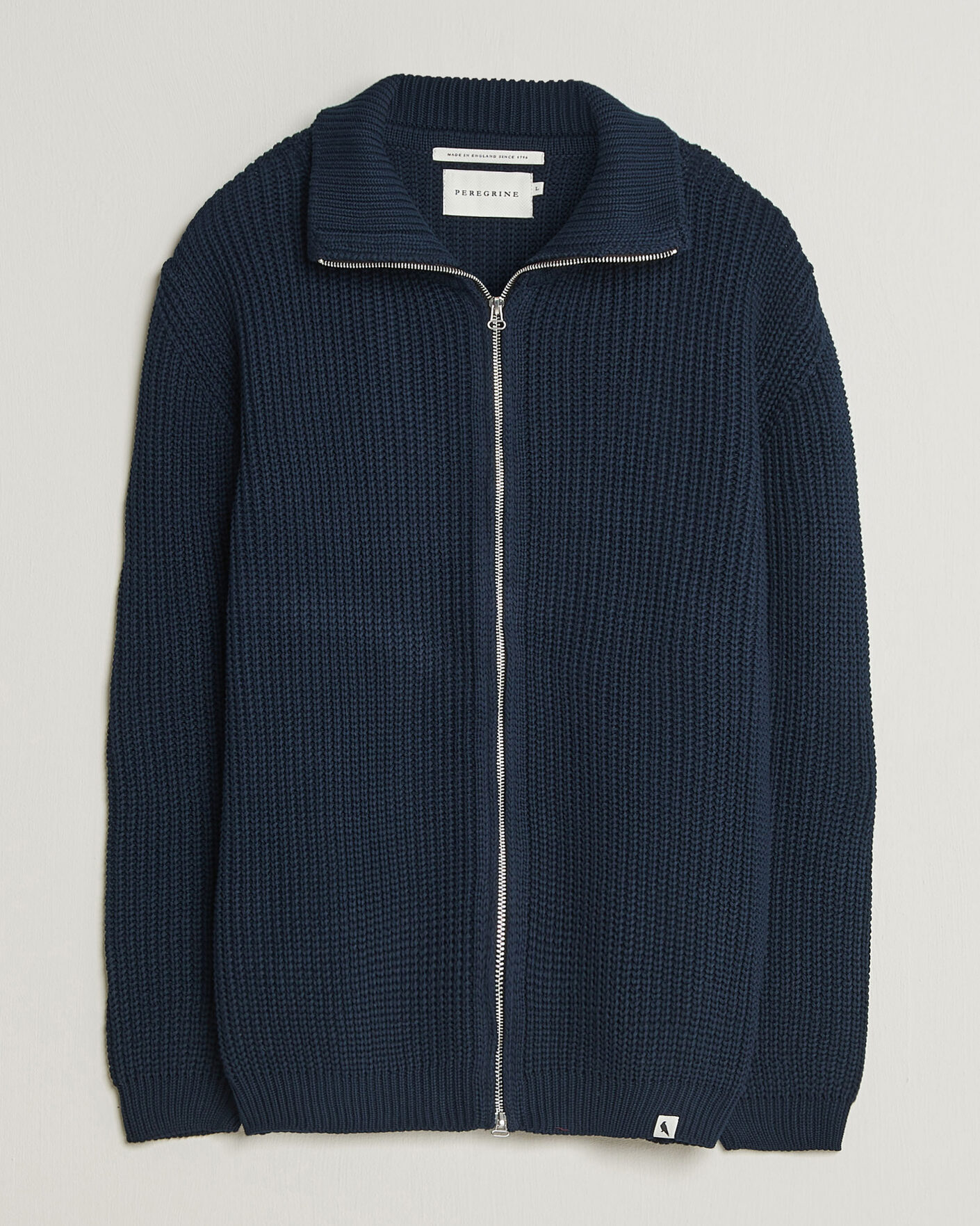 Homme | Pulls Et Tricots | Peregrine | River Cotton Zip Cardigan Navy